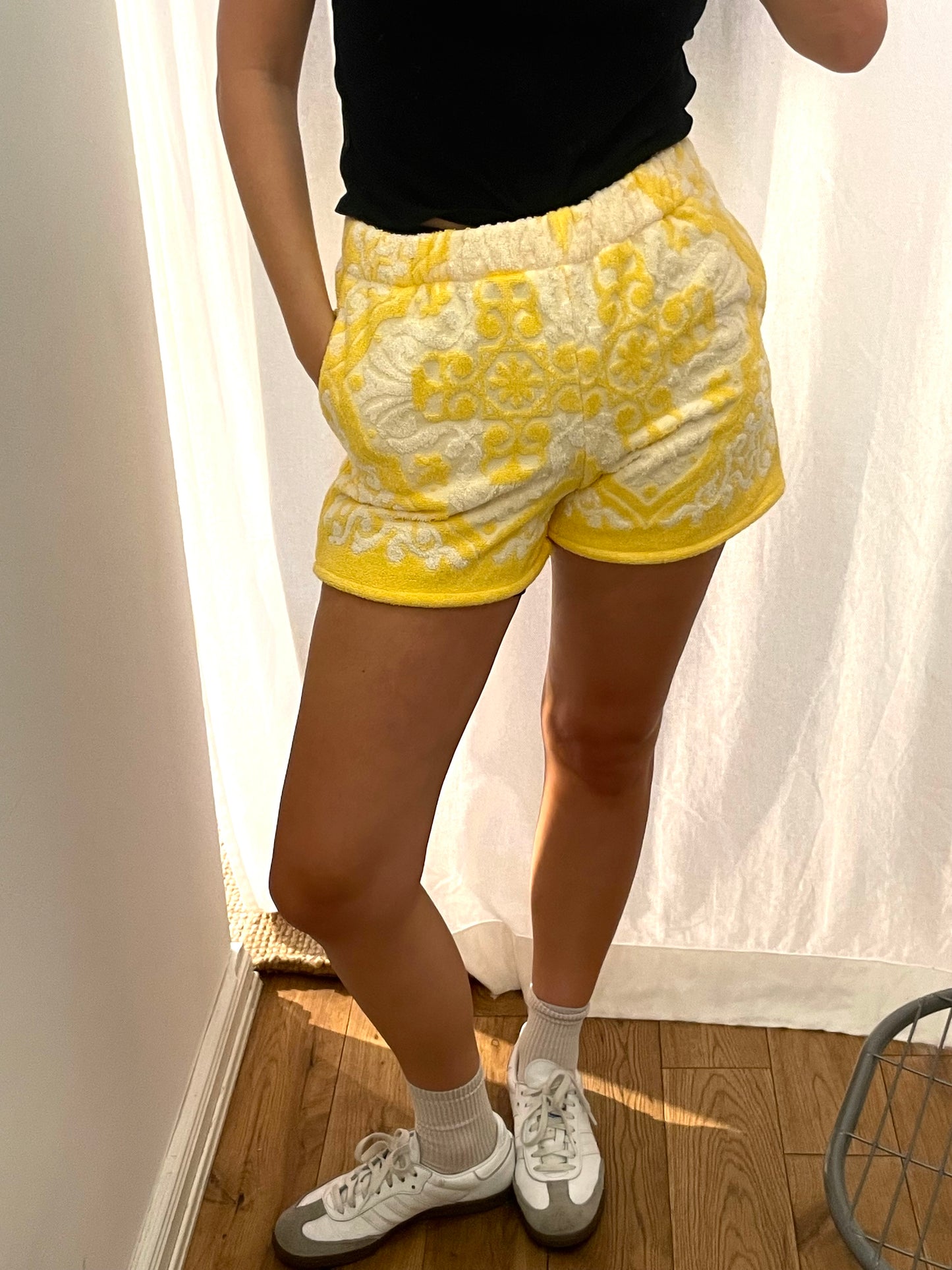 Frottee Shorts bright ornament / M