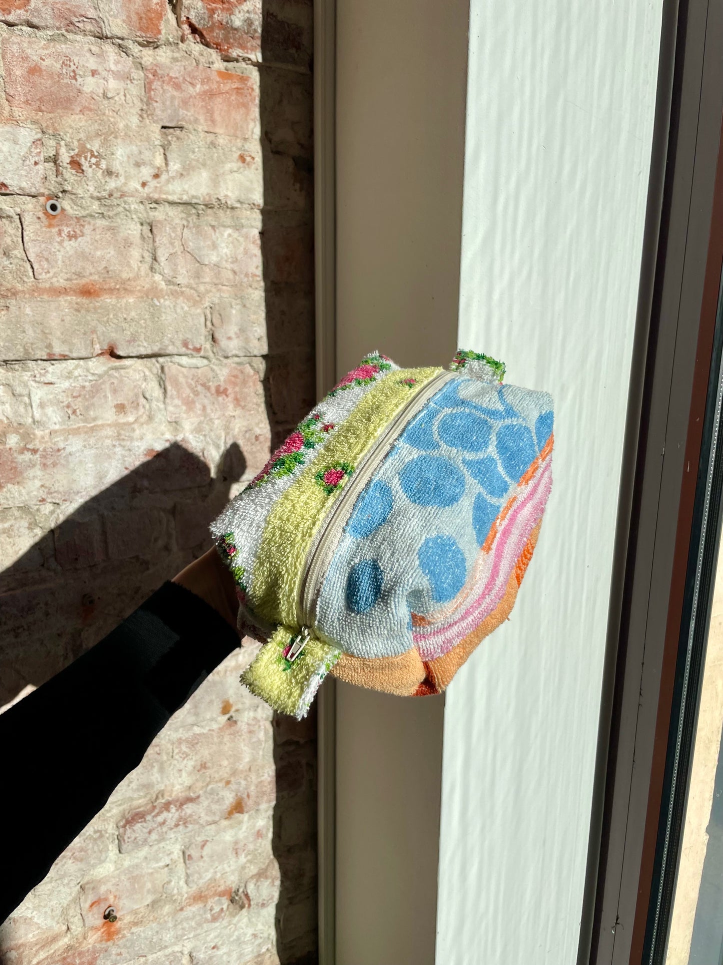 Cosmetic bag romantic patchwork