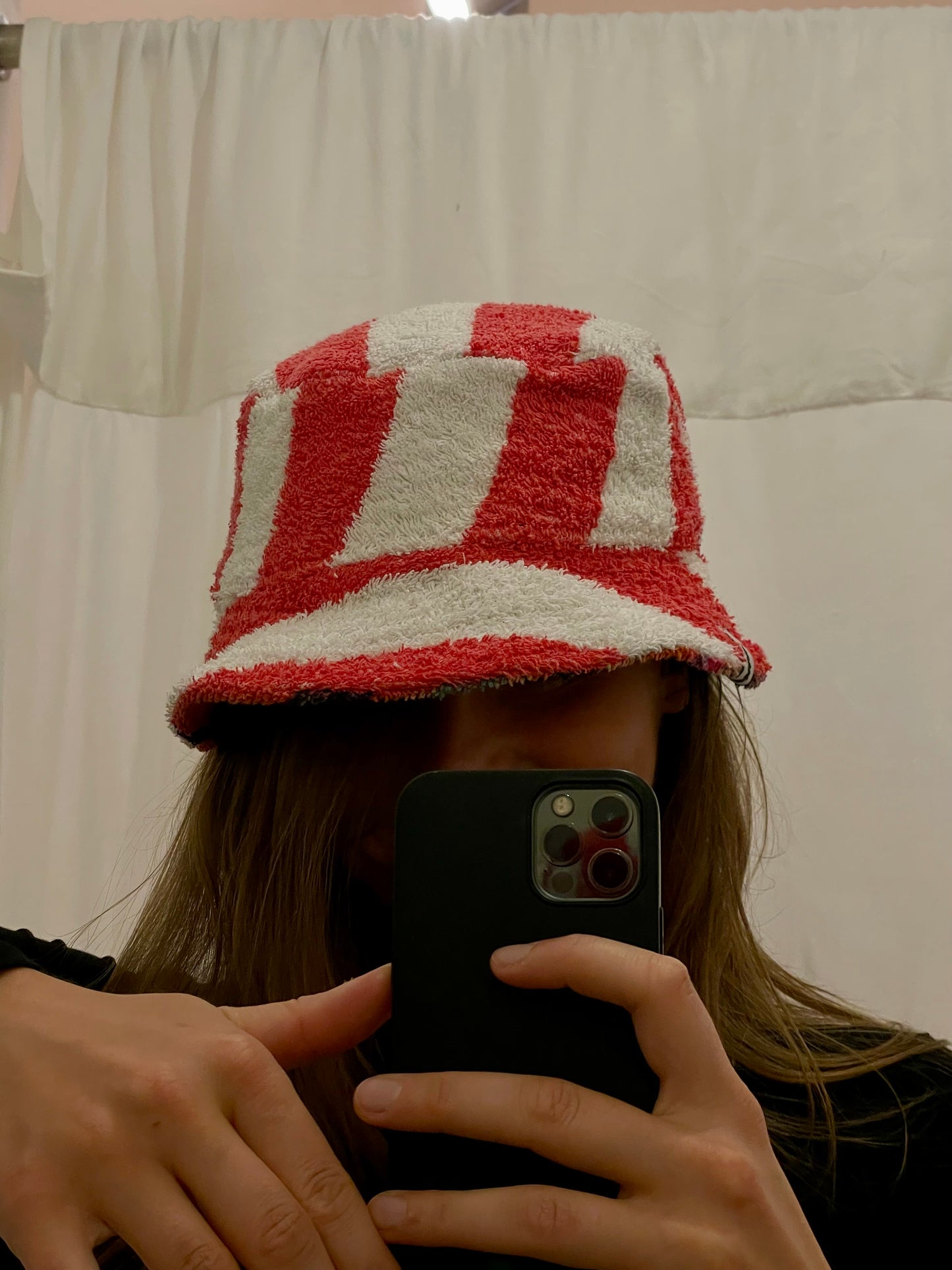 Reversible Bucket Hat stripey / L