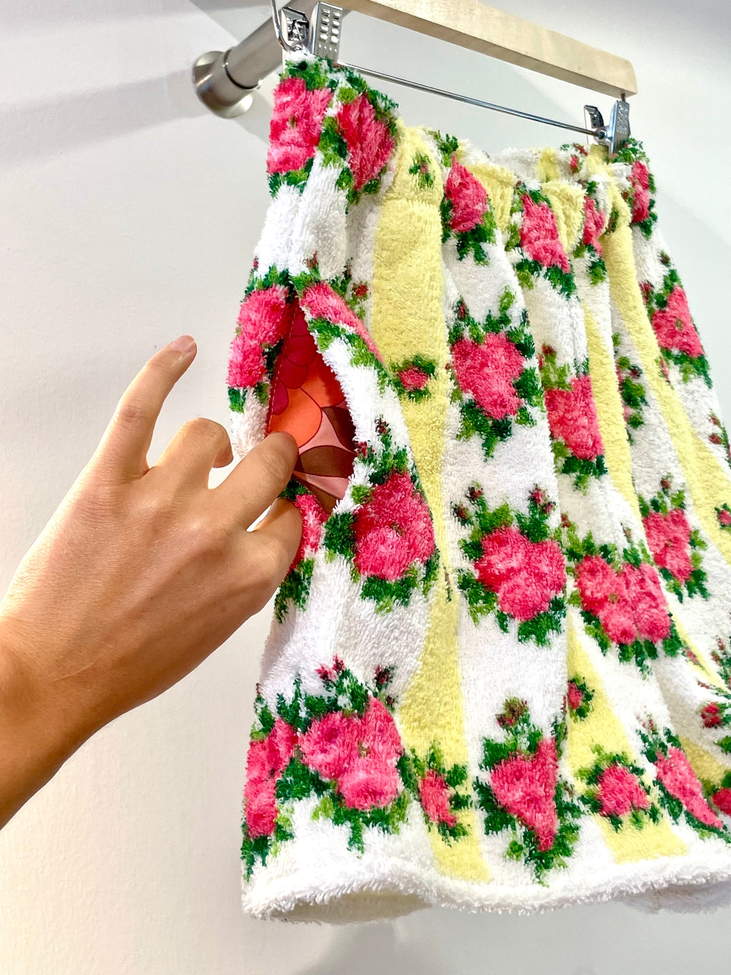 Frottee Shorts romantic roses / M