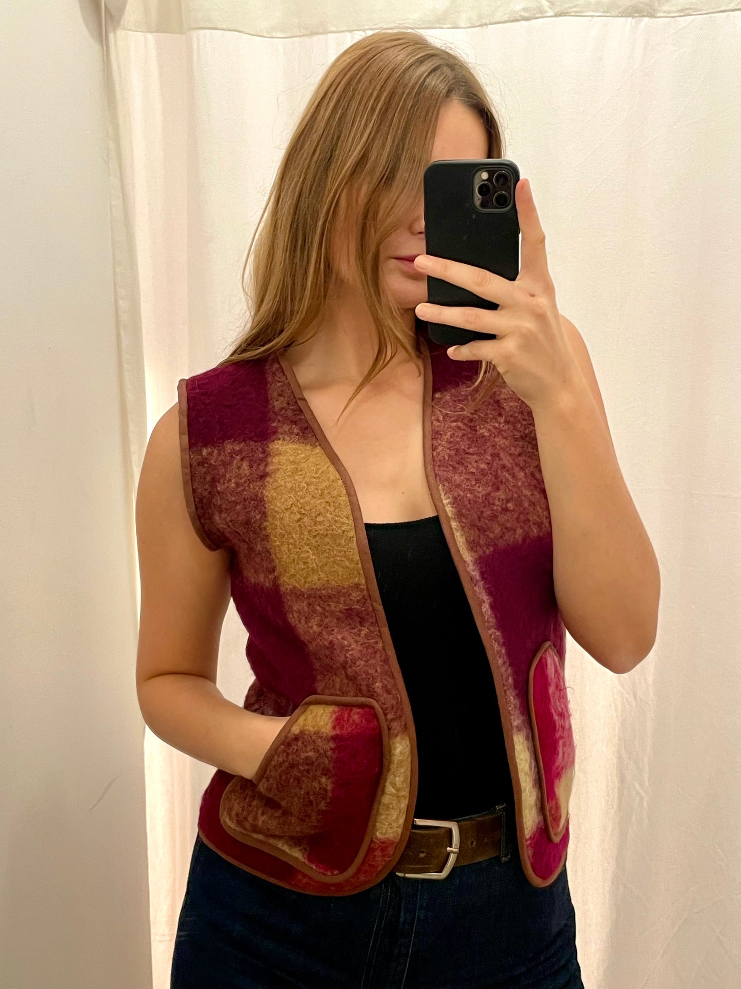 Weste Adan red wine / XS/S