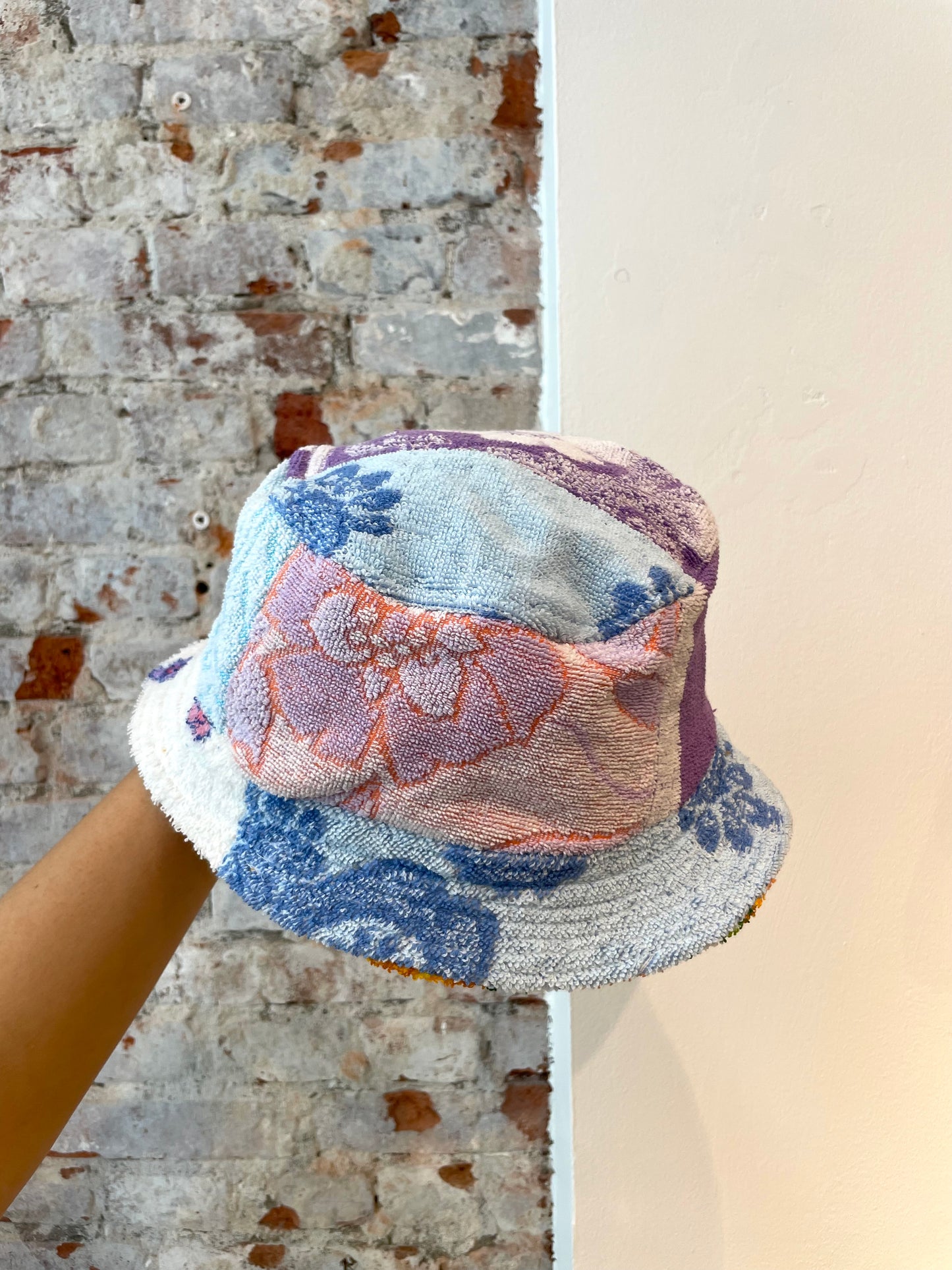 Reversible Bucket Hat lilac patchwork