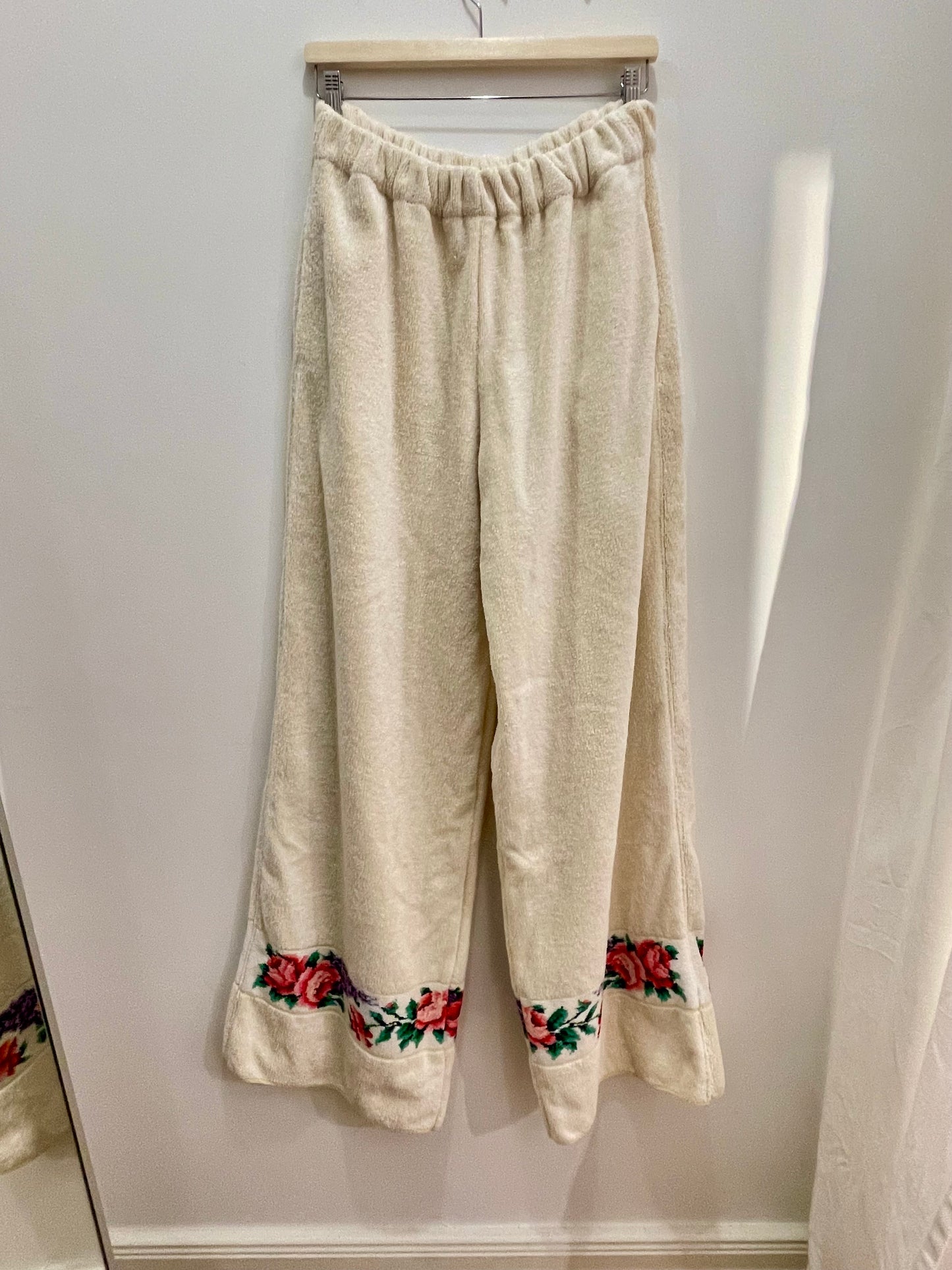 Frottee Pants vintage flower / L/XL