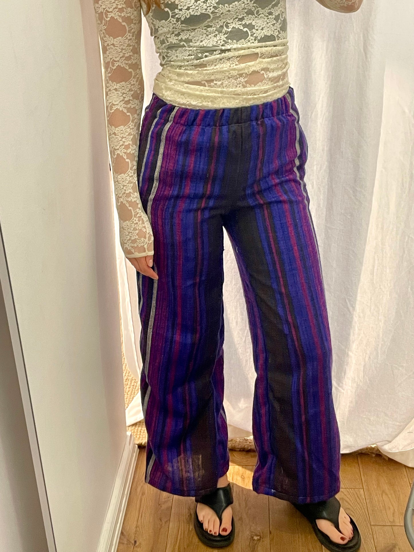 Pants lilac stripes / XS/S