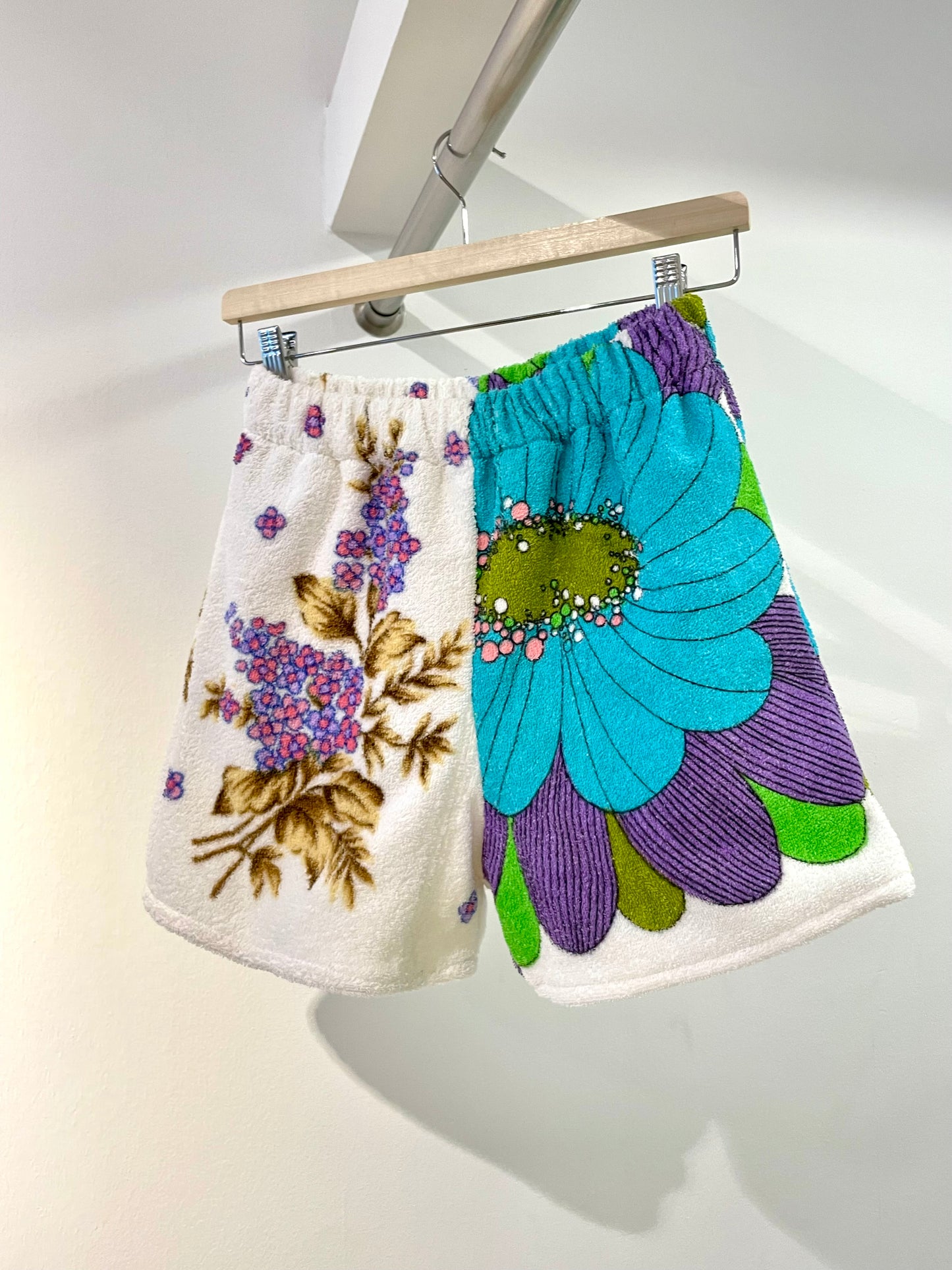 Frottee Shorts comic flower / S/M