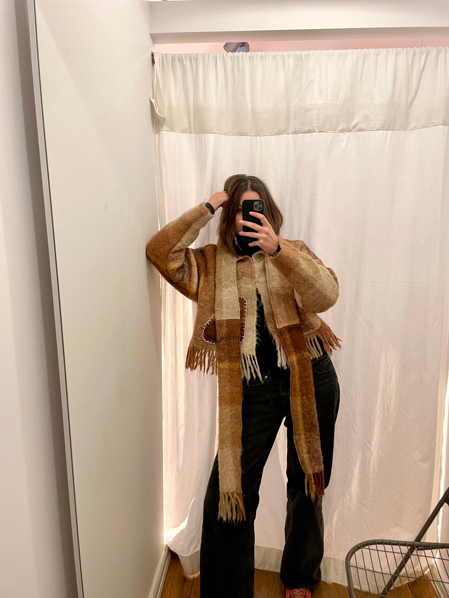 Jacke Emmi warm tartan / S-XL