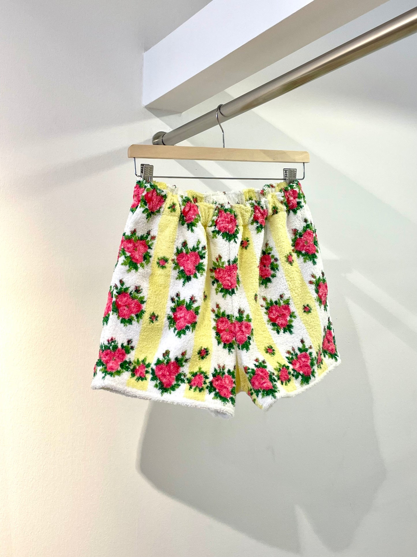 Frottee Shorts romantic roses / M