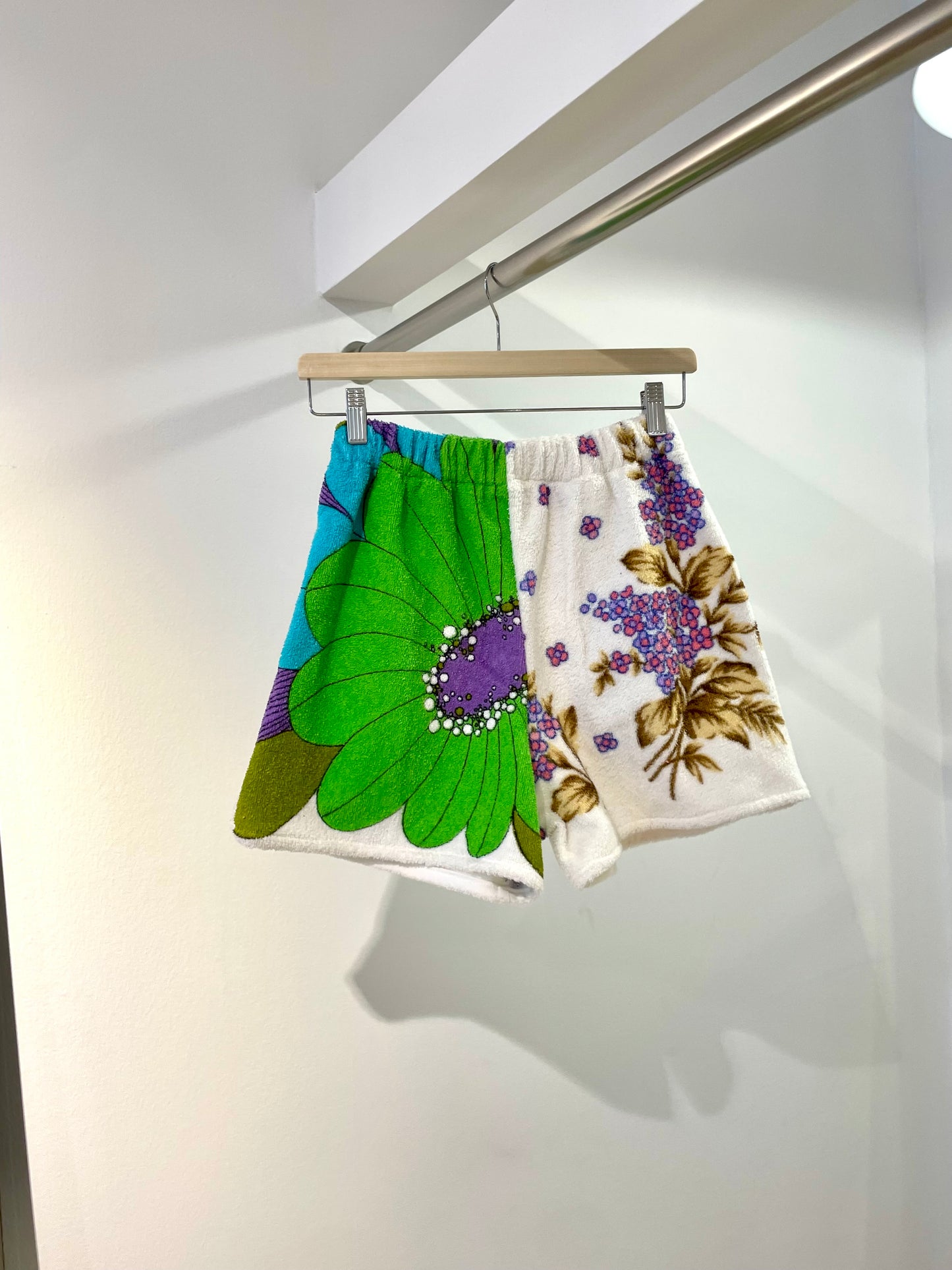 Frottee Shorts comic flower / S/M