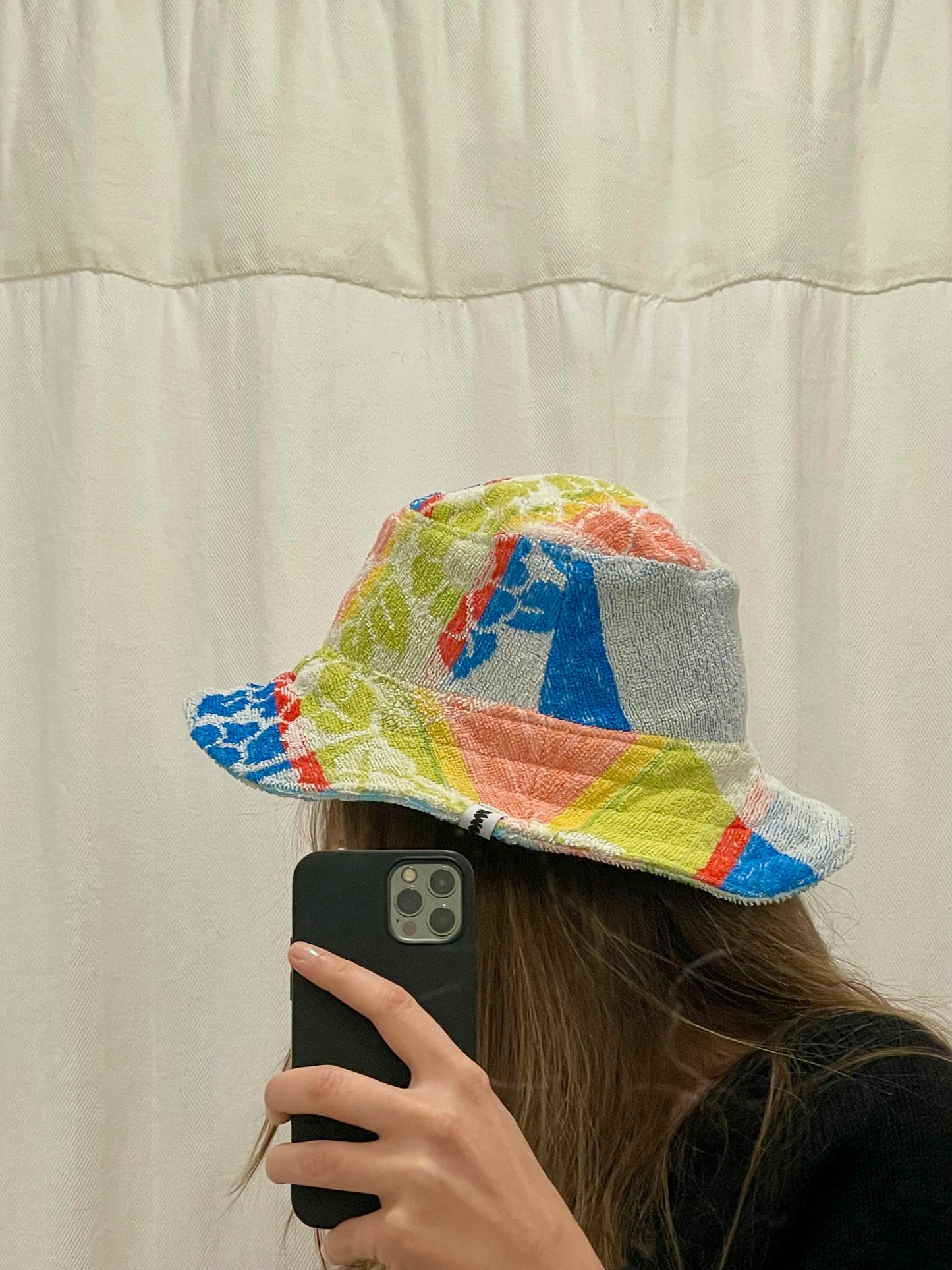 Reversible Bucket Hat spring chess / L