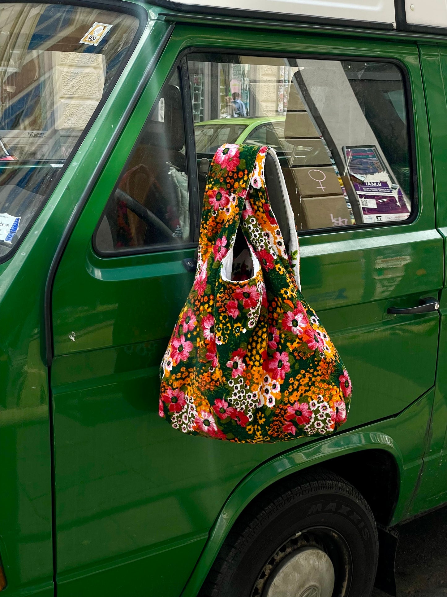 Reversible XXL Shopper flower field