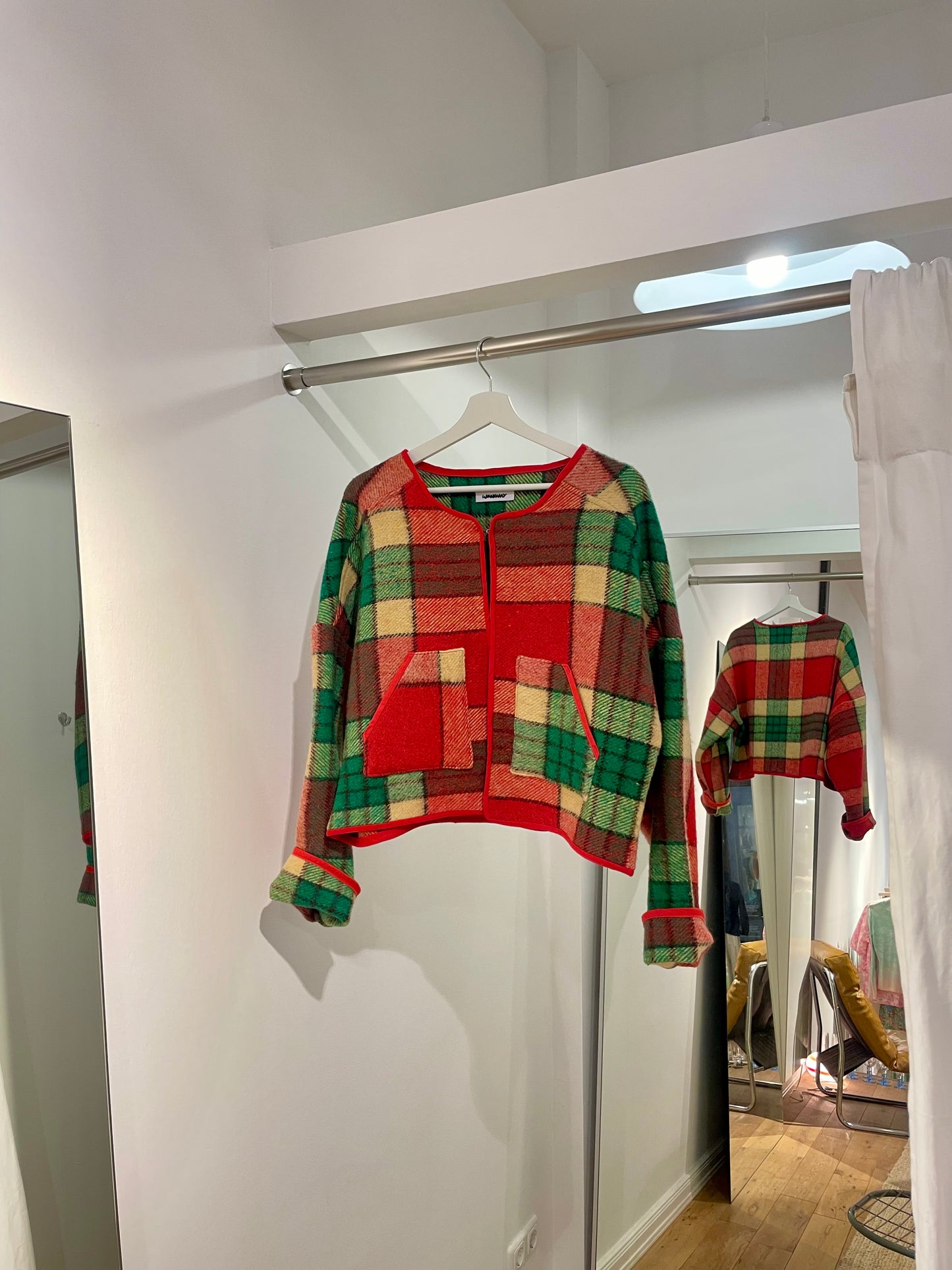 Jacke Emmi fire tartan / S-XL