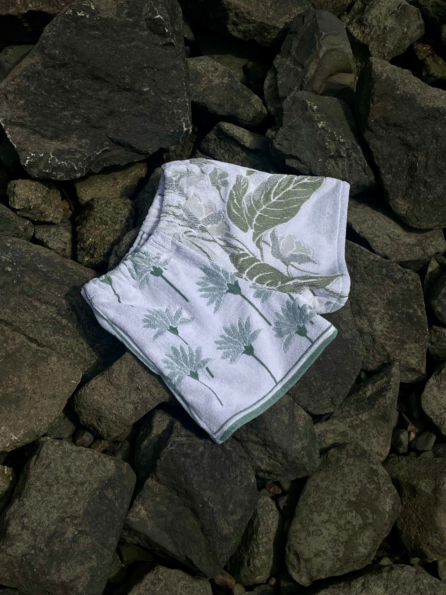 Frottee Shorts mint garden / M