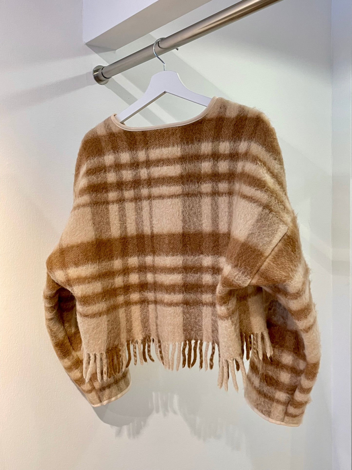 Jacke Emmi Long soft camel / S-XL