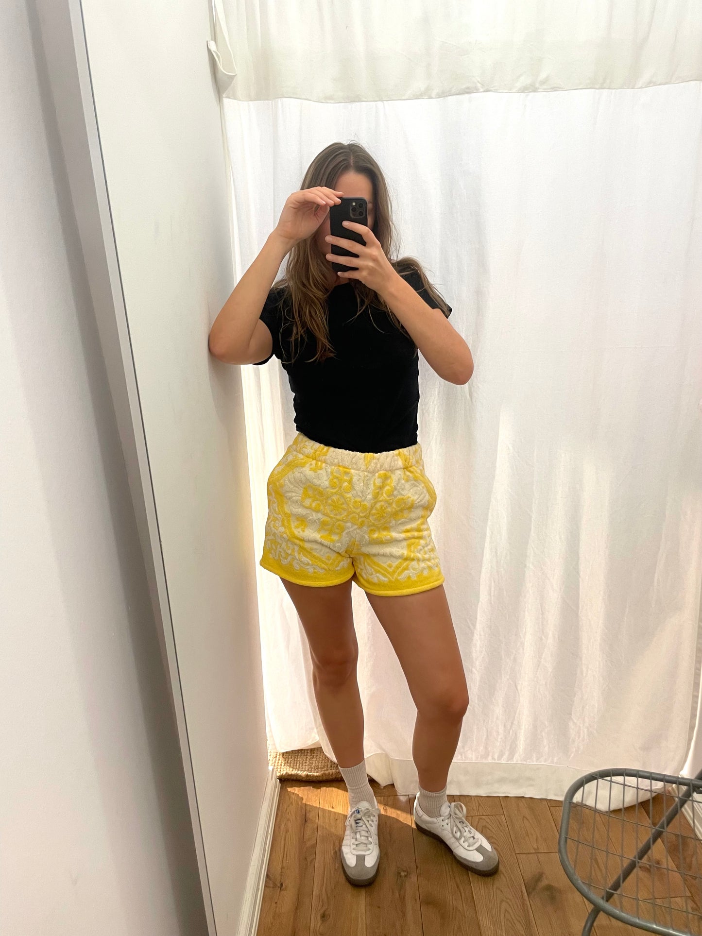Frottee Shorts bright ornament / M