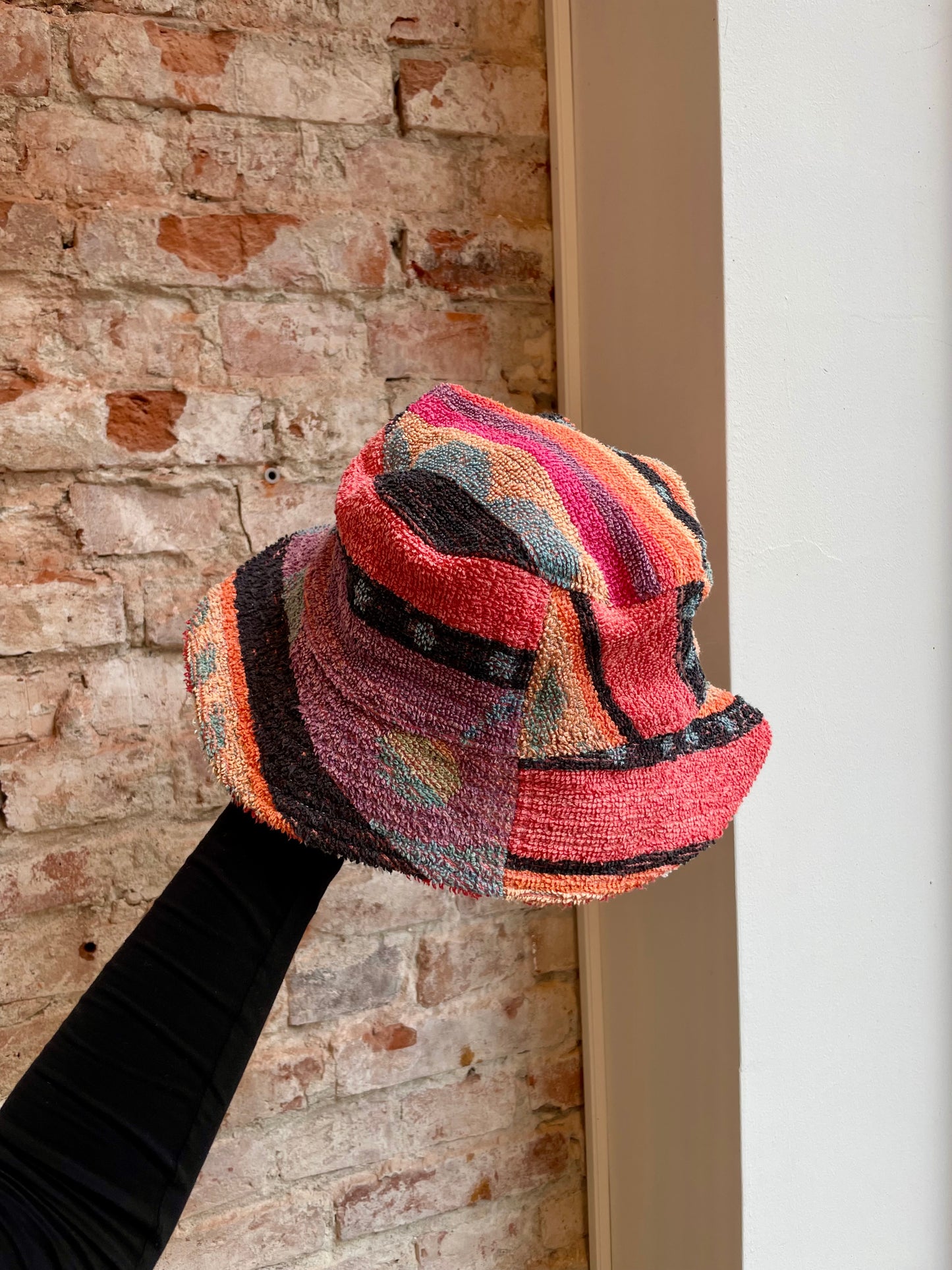 Reversible Bucket Hat stripey / L