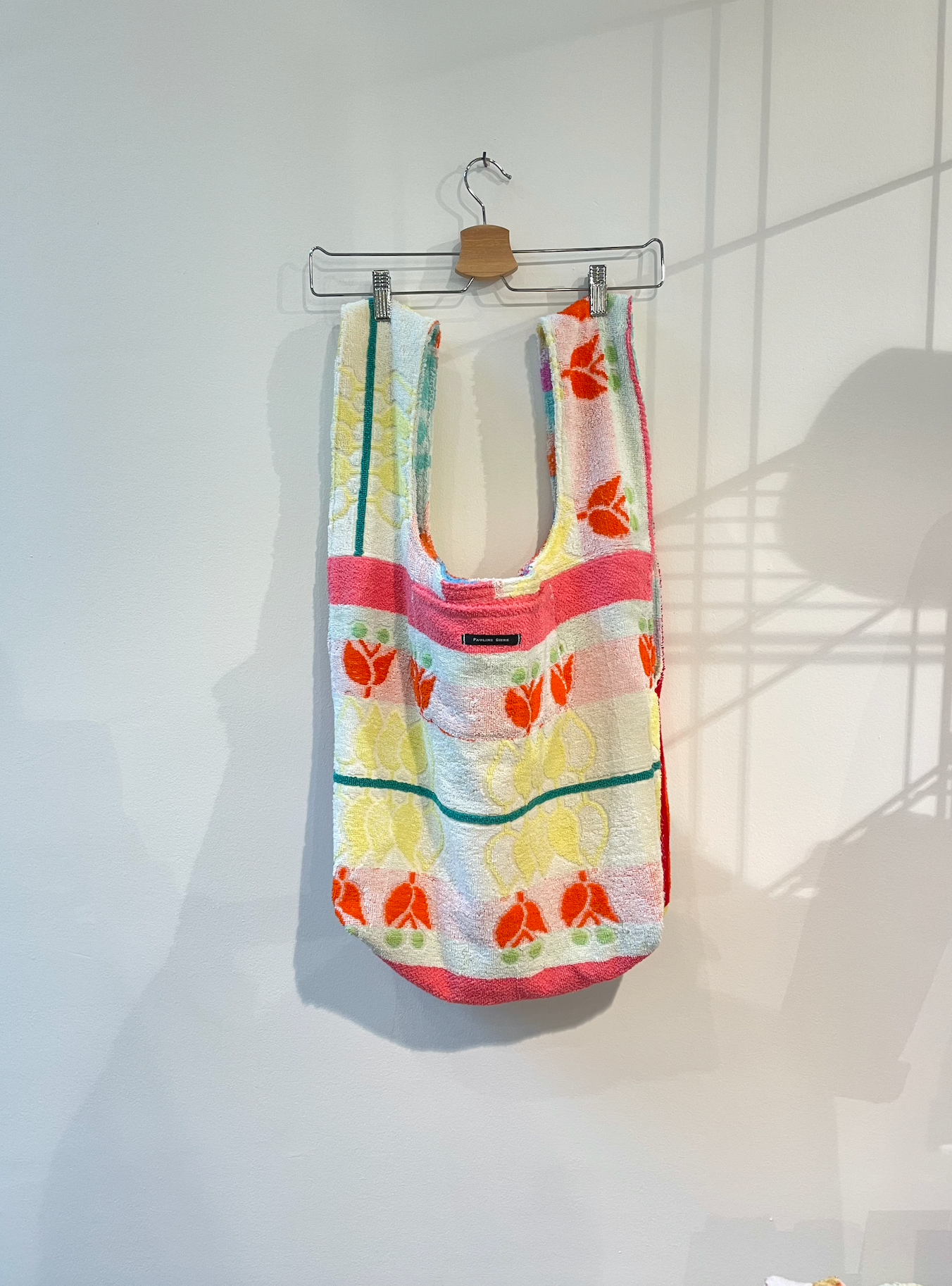 Reversible XXL Shopper rainbow flower