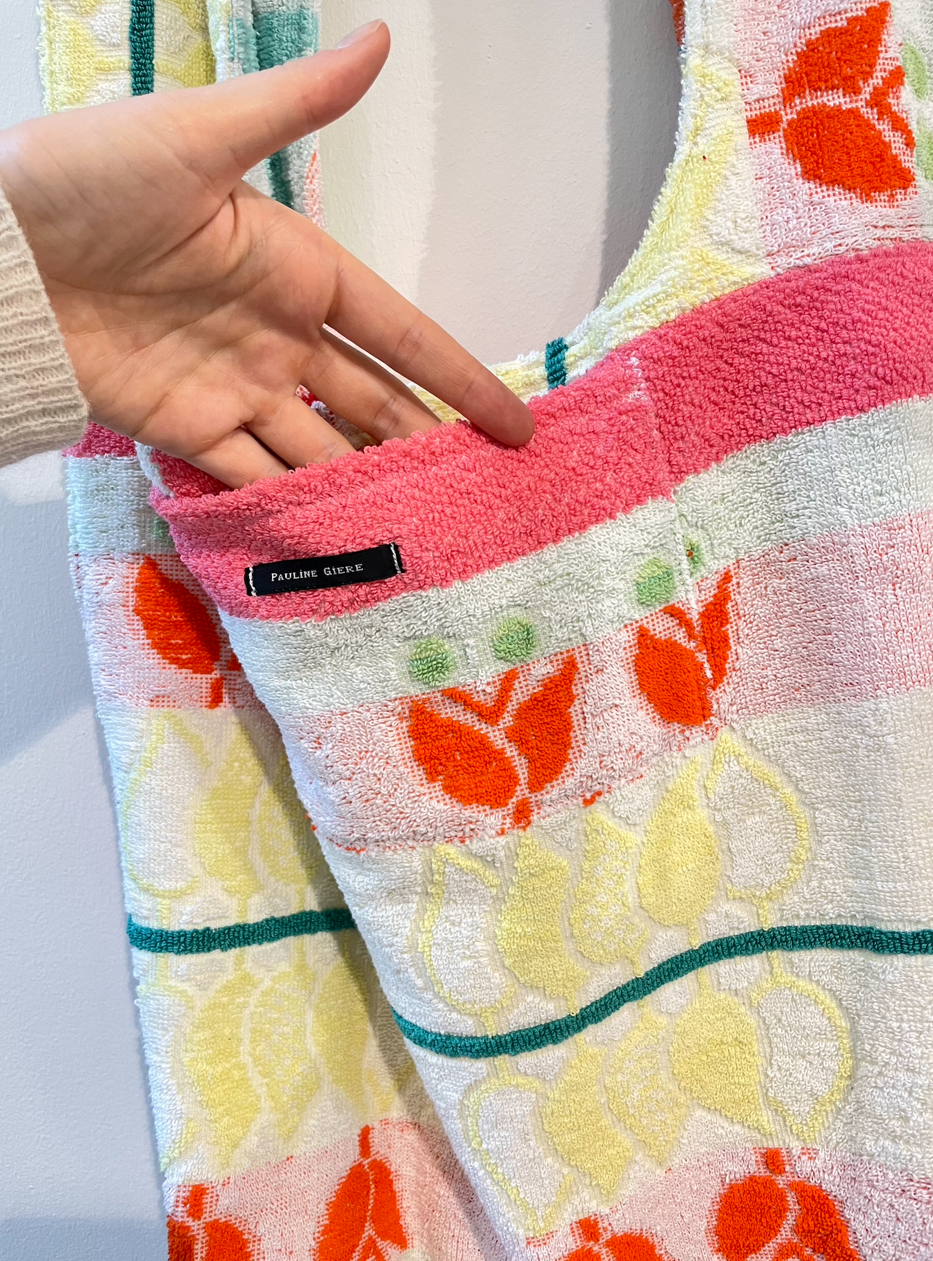 Reversible XXL Shopper rainbow flower