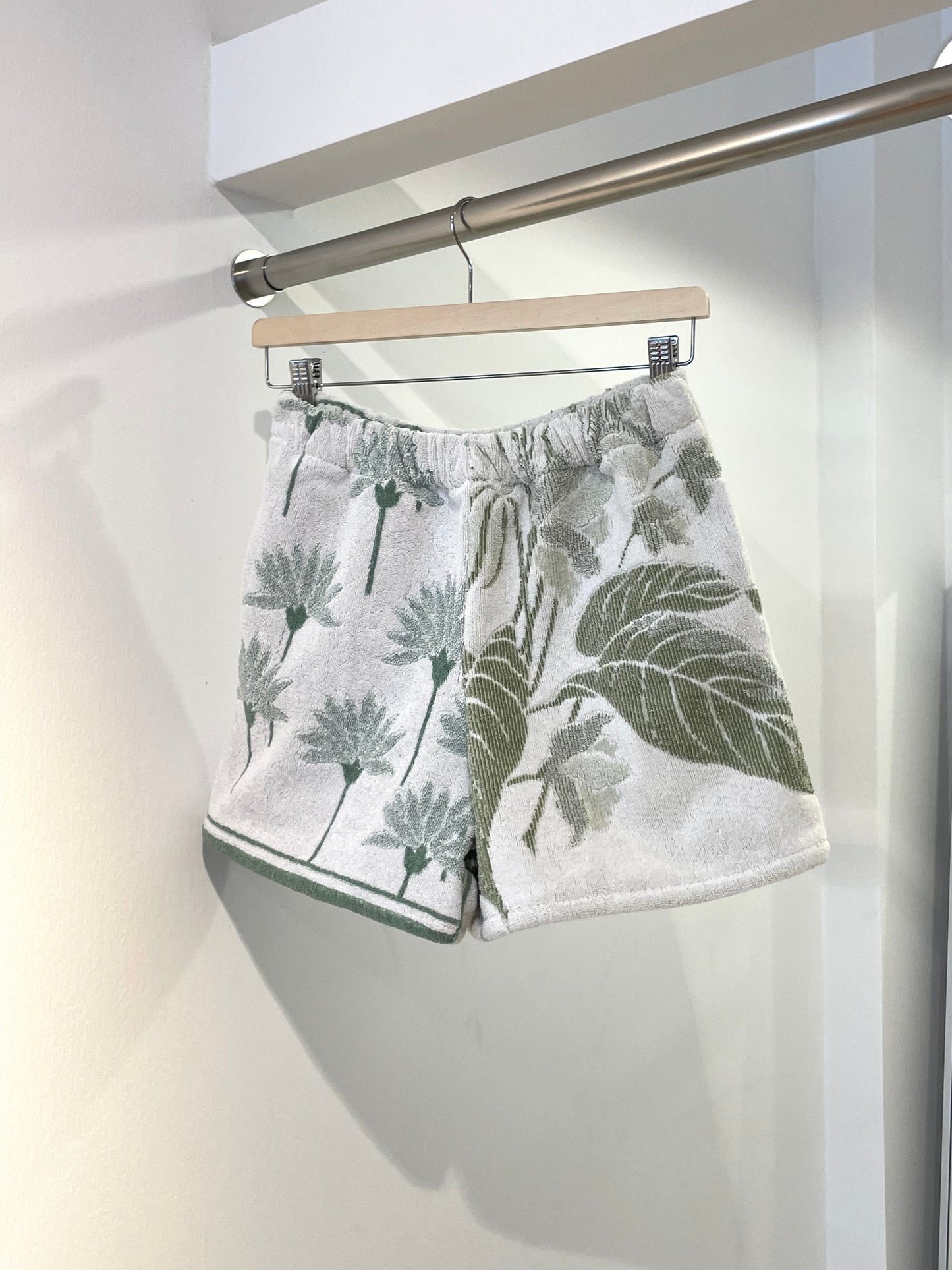 Frottee Shorts mint garden / M
