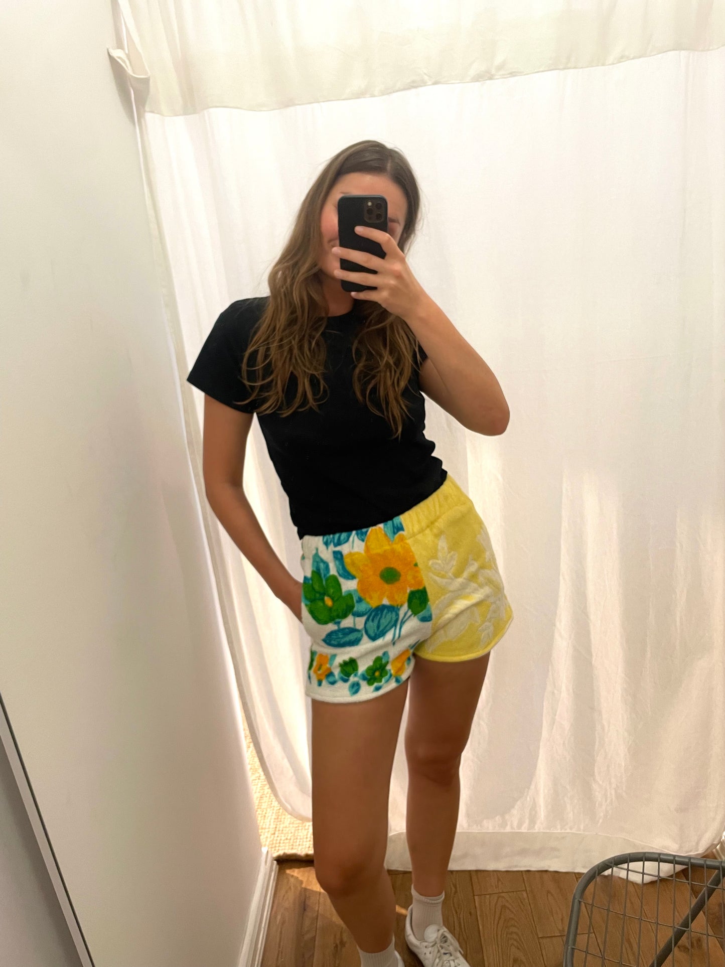 Frottee Shorts bright ornament / M