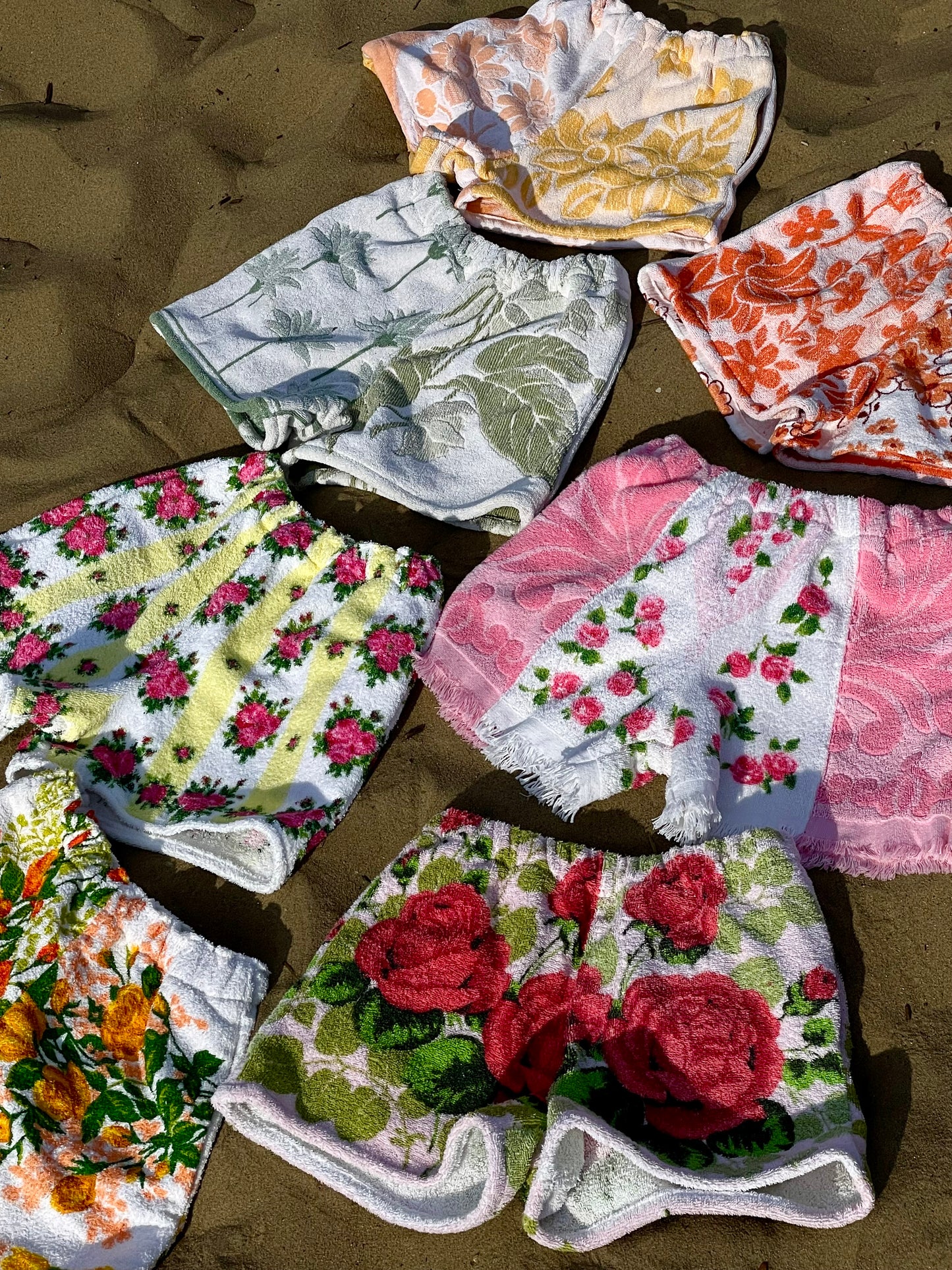 Frottee Shorts mint garden / M