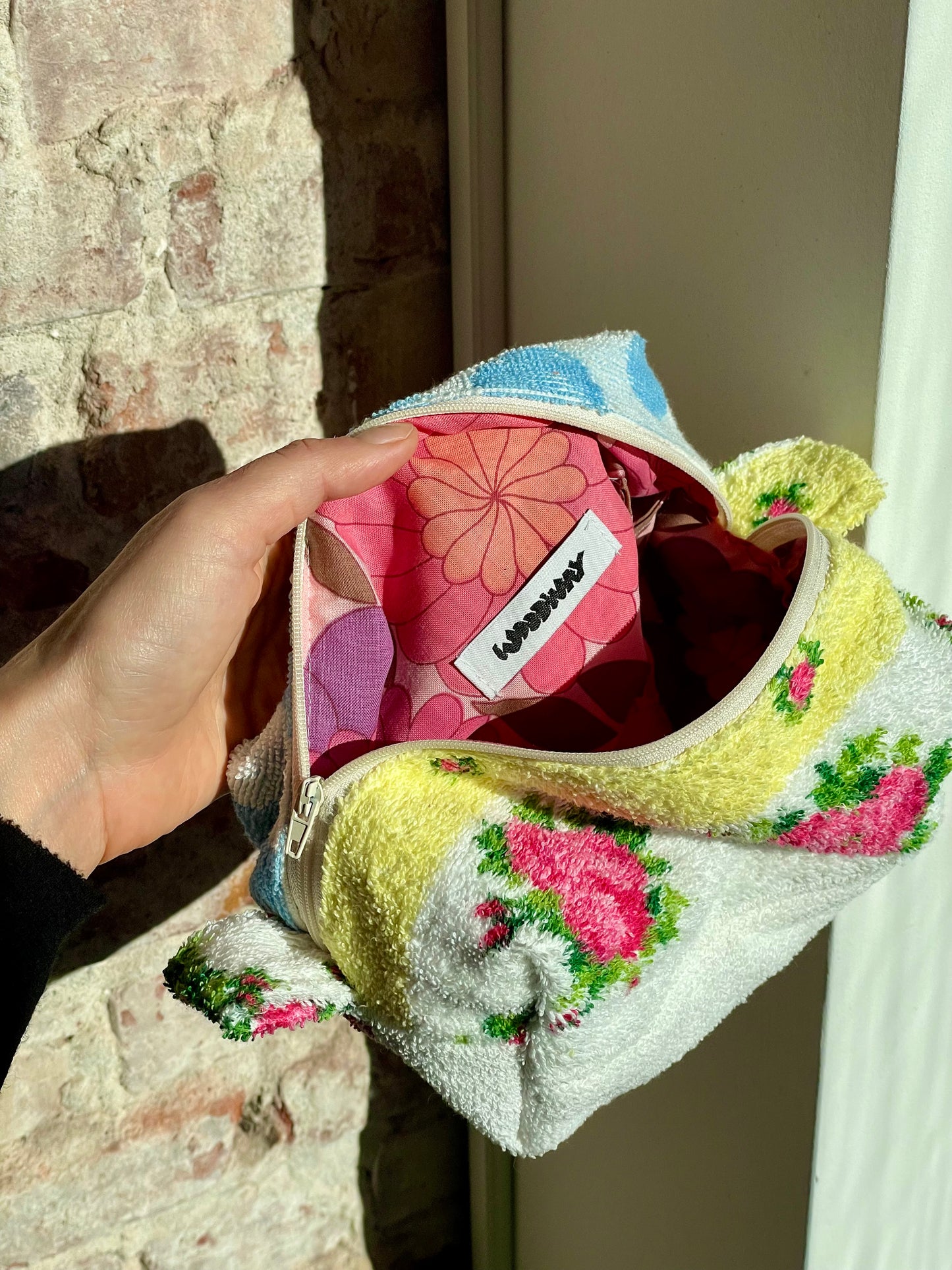 Cosmetic bag romantic patchwork