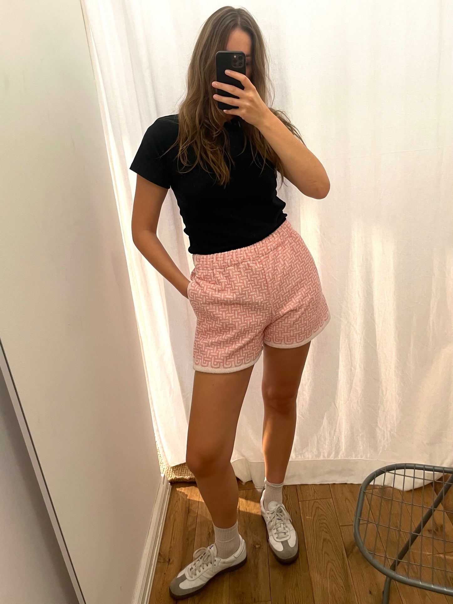 Frottee Shorts blush / XL