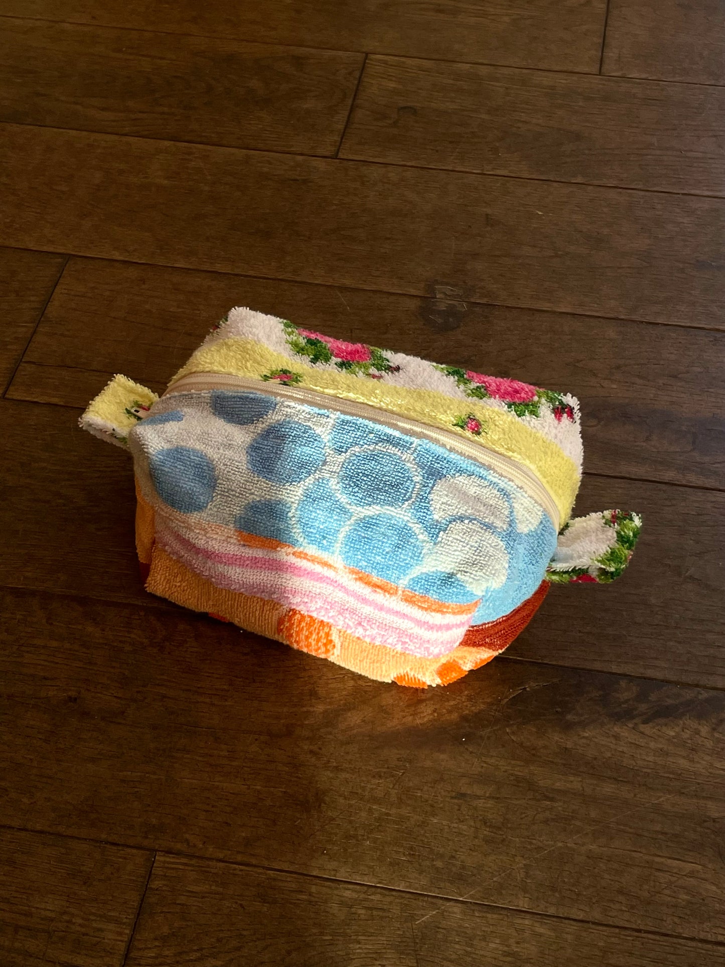 Cosmetic bag romantic patchwork
