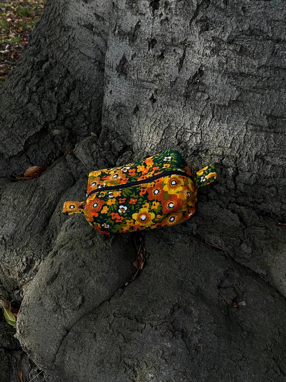 Cosmetic bag autumn flower field