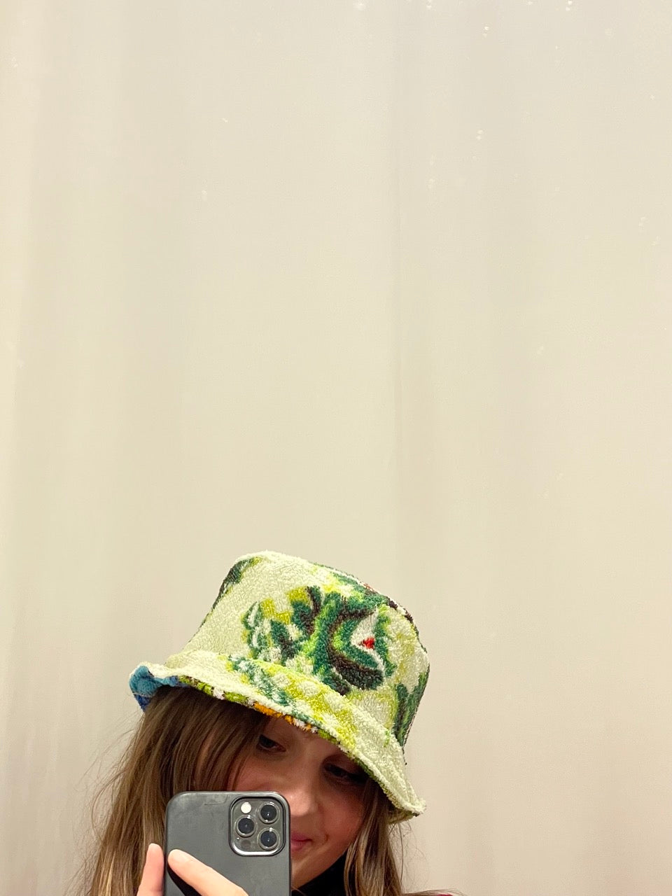 Reversible Bucket Hat green field / S