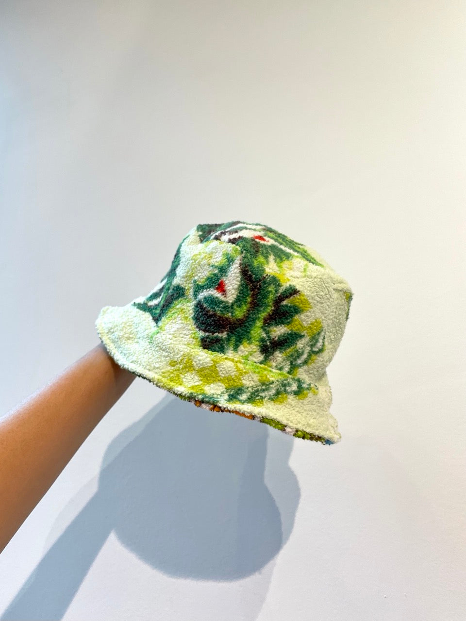 Reversible Bucket Hat green field / S