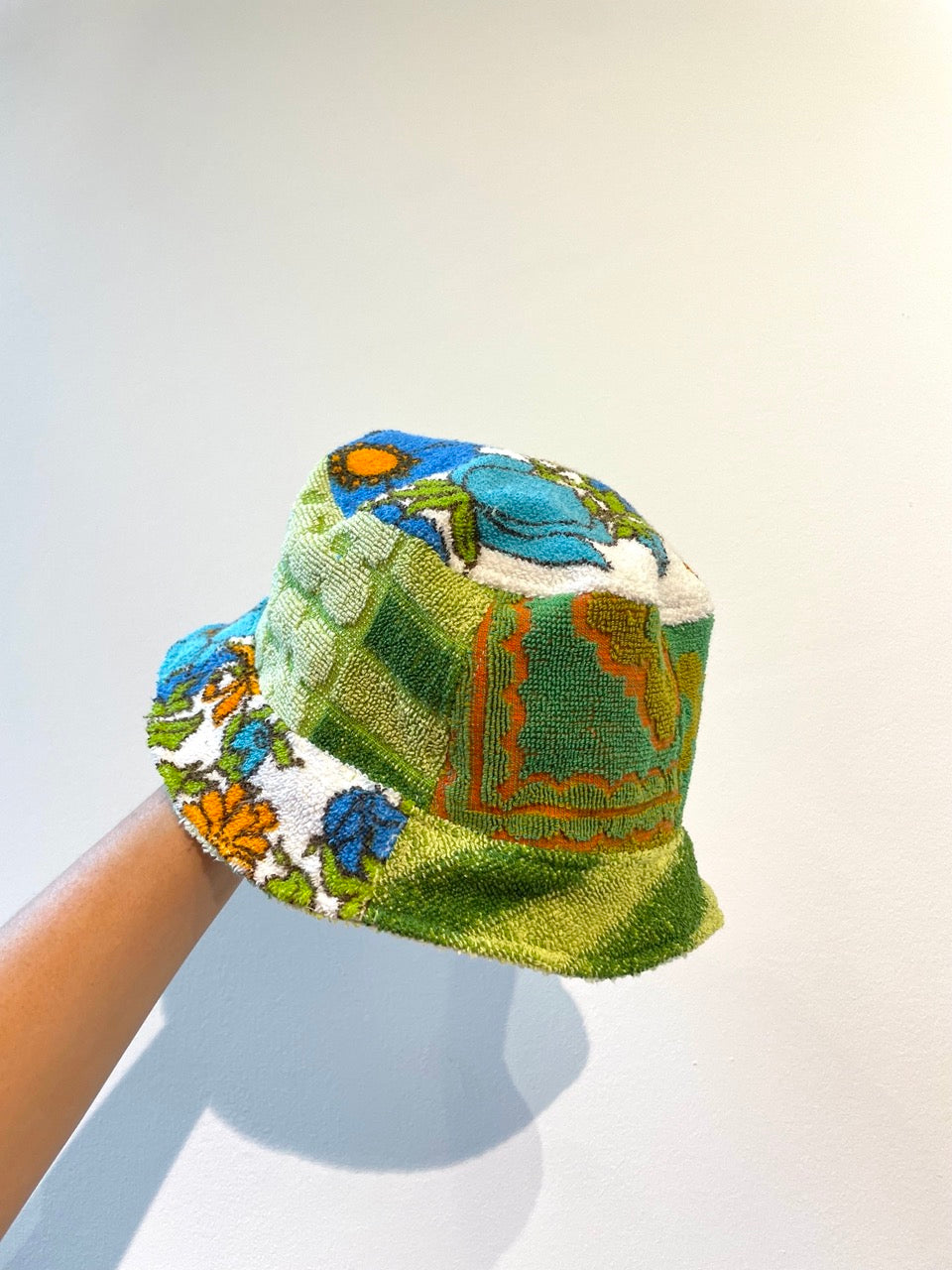 Reversible Bucket Hat green field / S