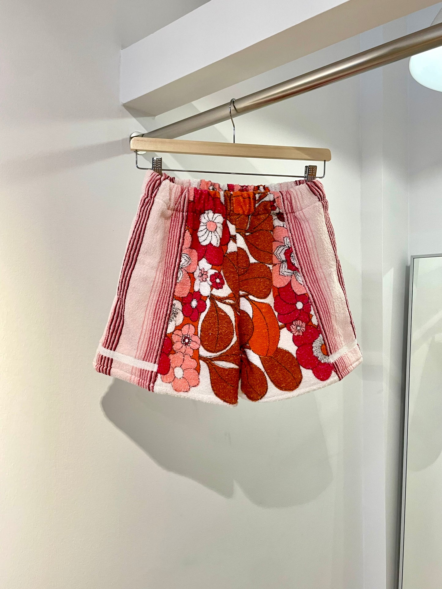 Frottee Shorts wine flower / S/M