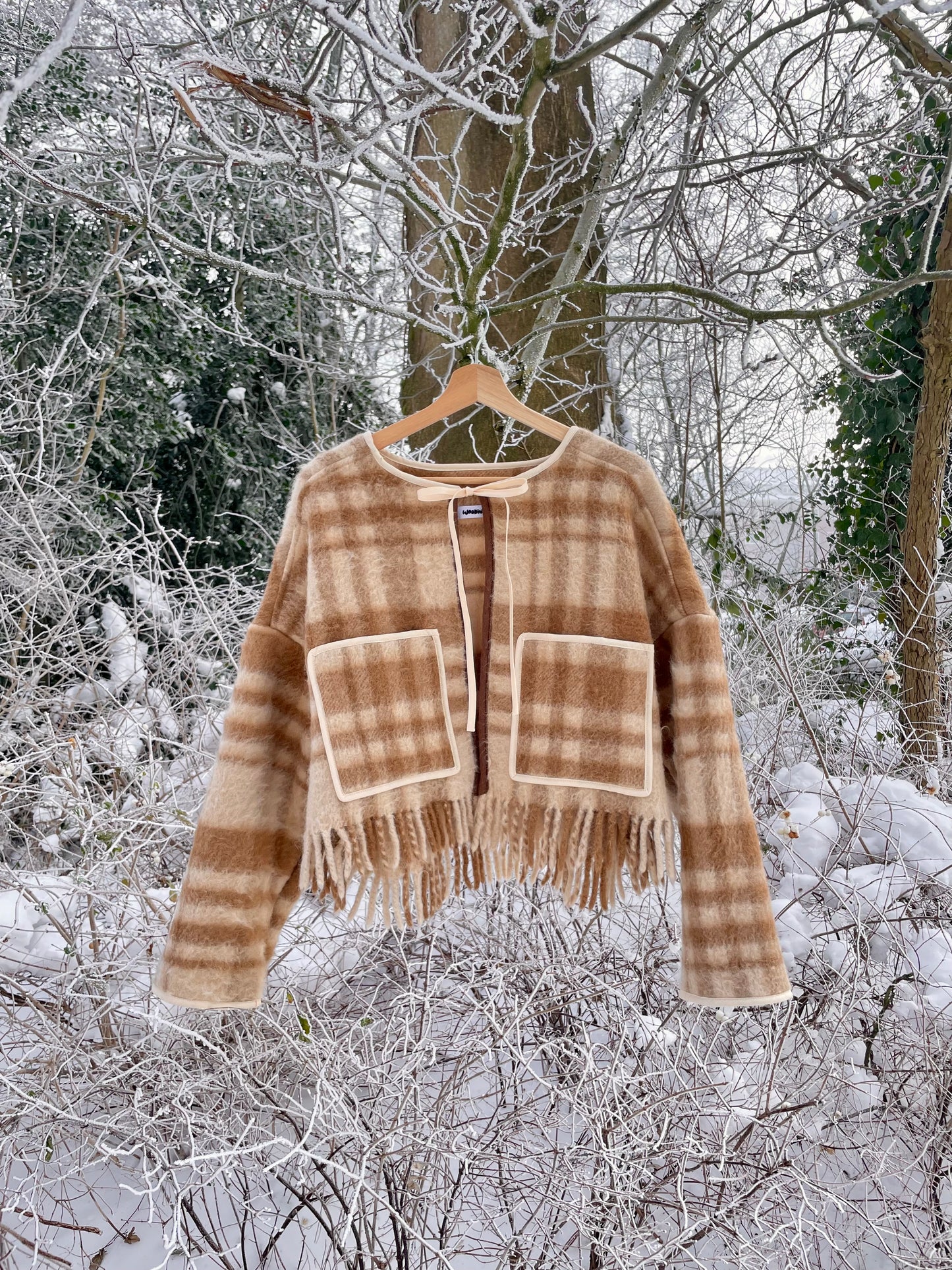 Jacke Emmi Long soft camel / S-XL