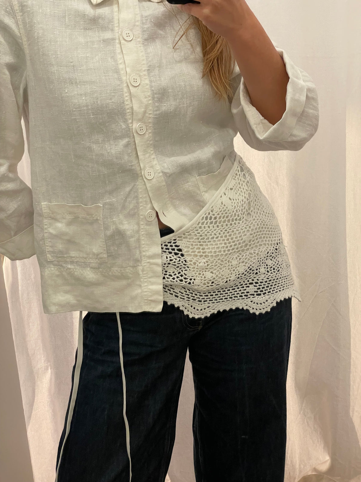 Filet Lace belt #6 (ab XL)