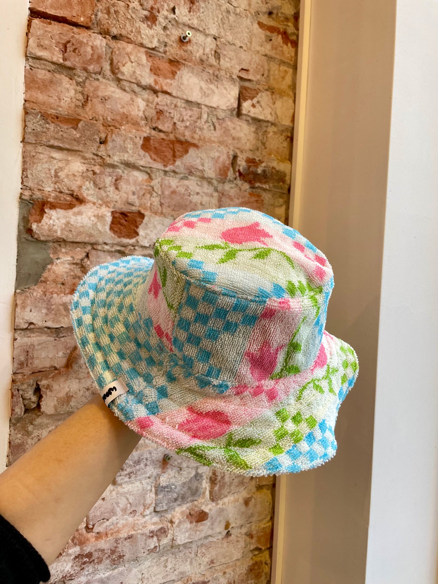 Reversible Bucket Hat spring chess / L