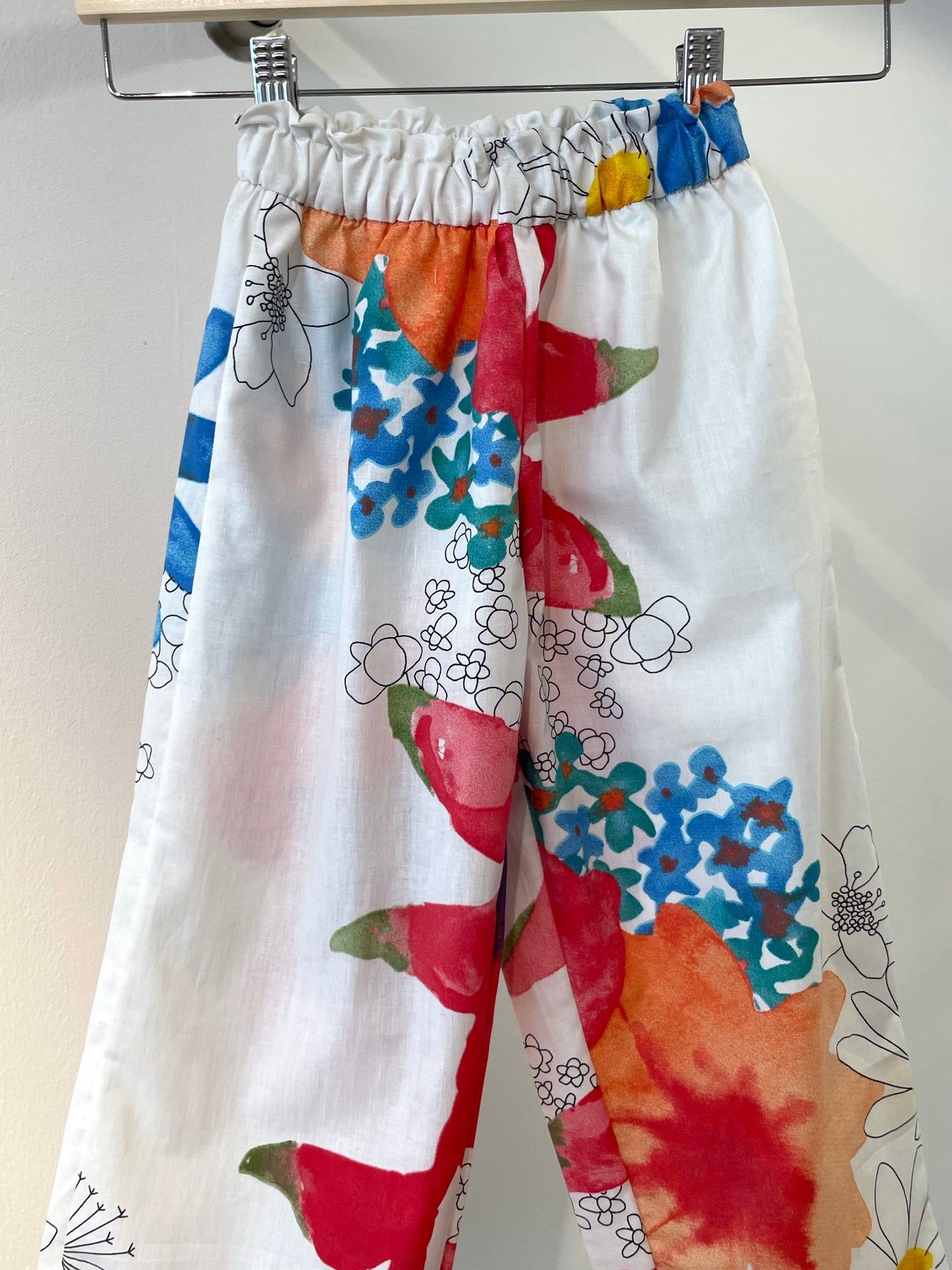 Kids pants fleurs aquarelle - 6y/116-122cm
