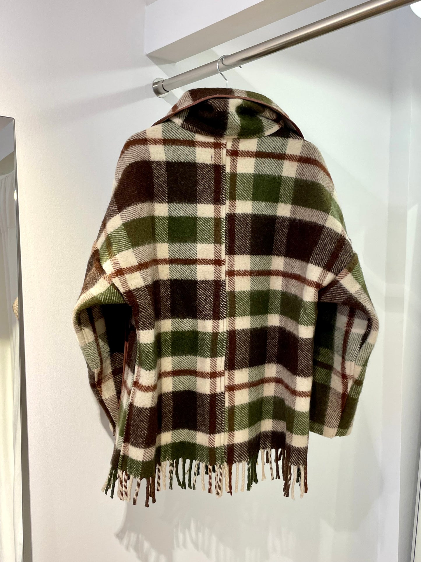 Jacke Emmi Long warm tartan / S-XL
