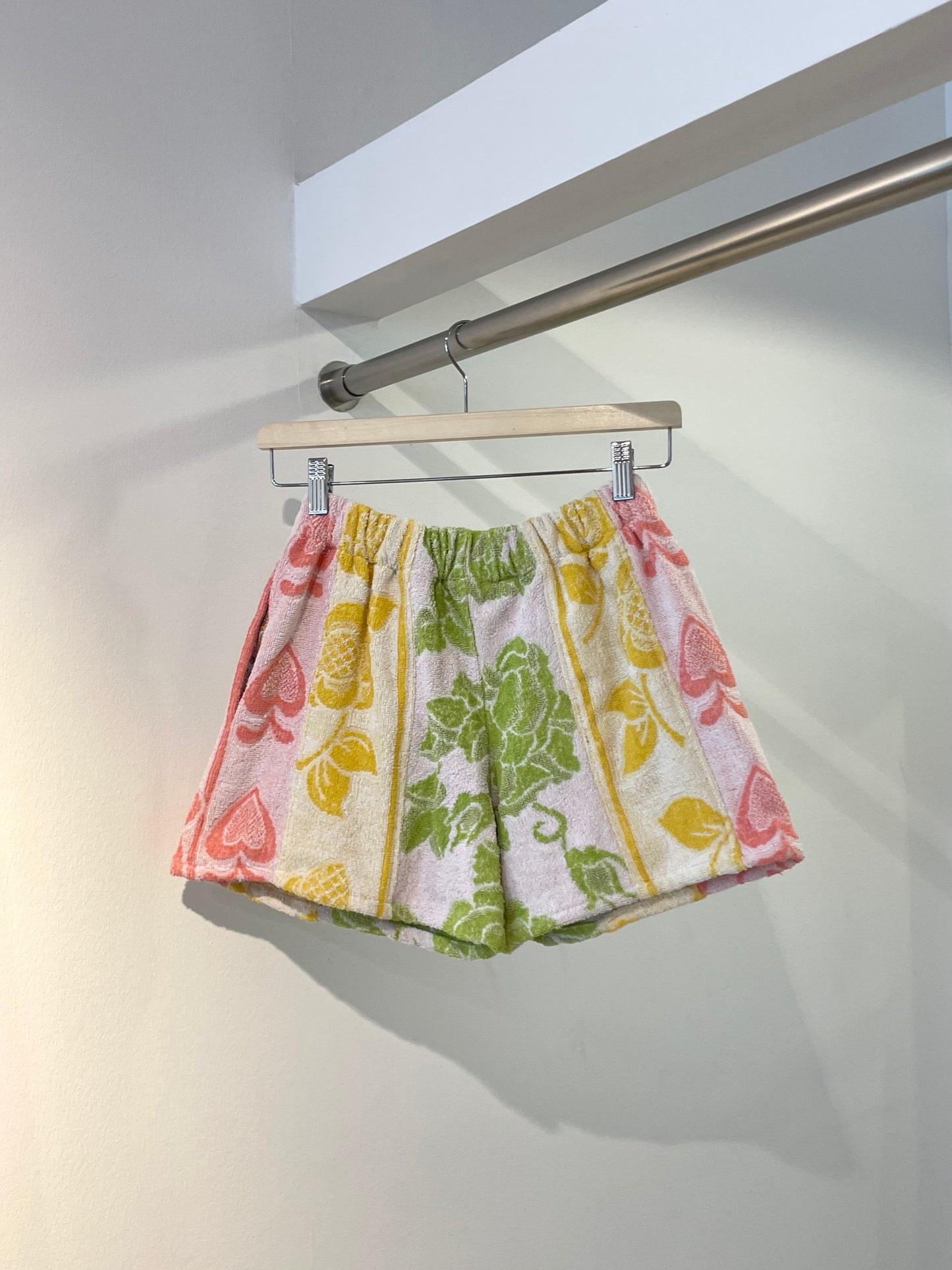 Frottee Shorts pastell garden / S/M