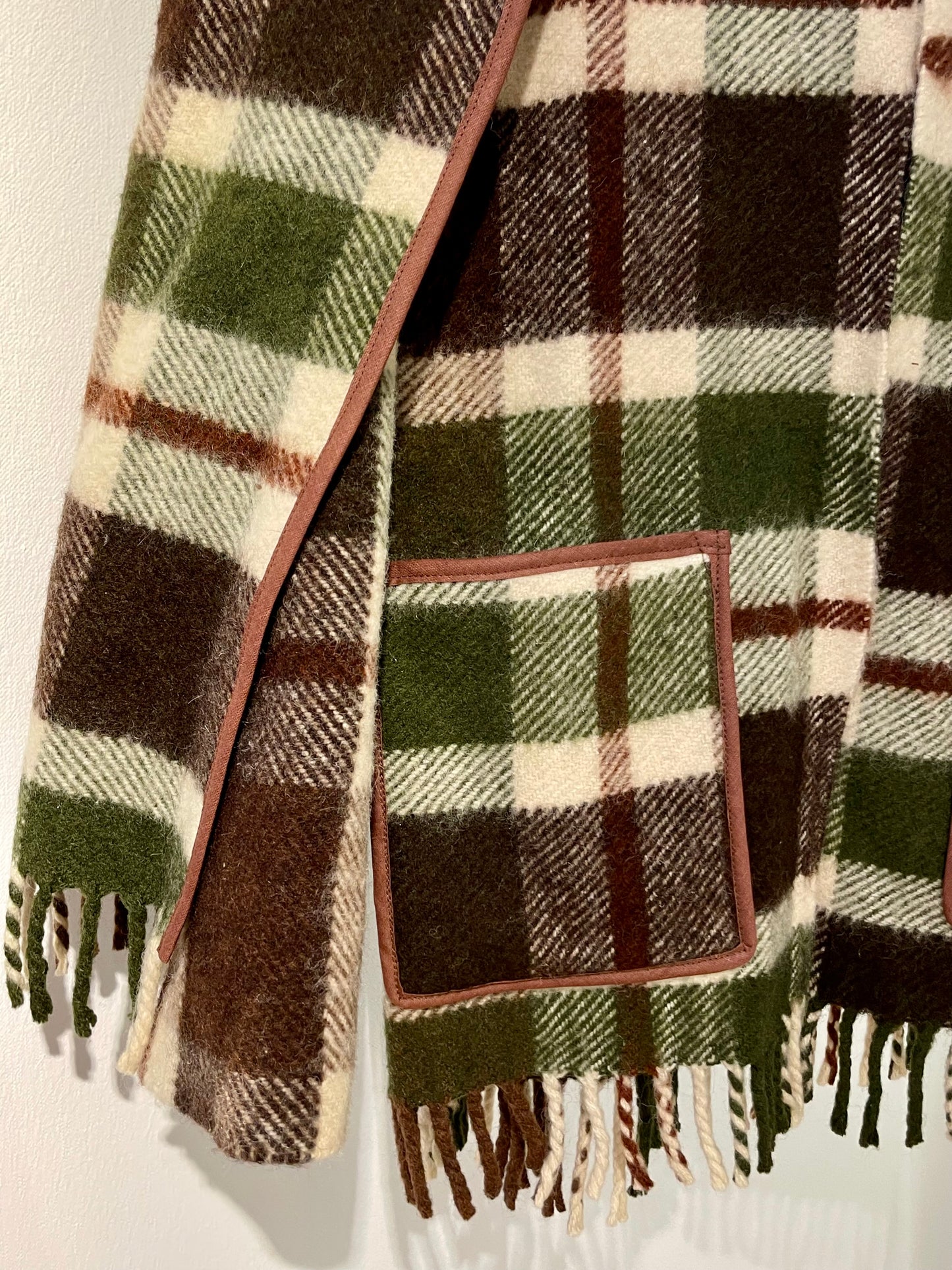 Jacke Emmi Long warm tartan / S-XL