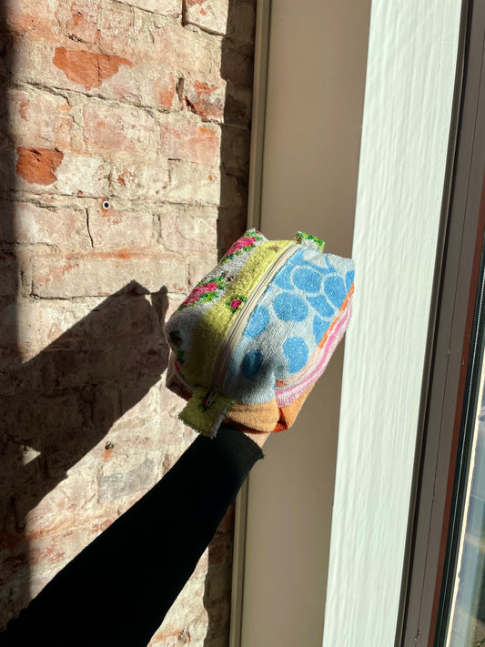 Cosmetic bag romantic patchwork