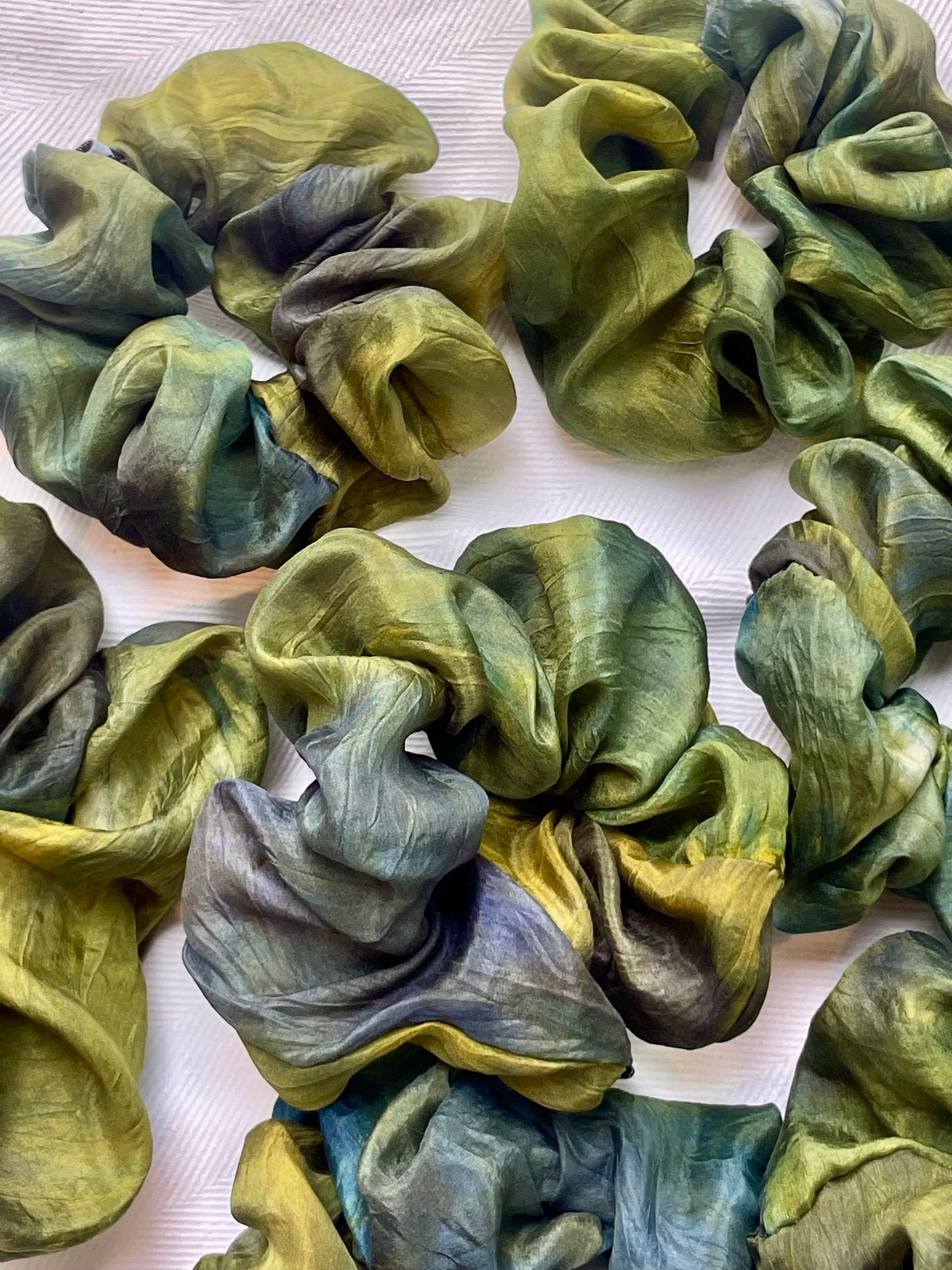 Silk Scrunchie deep ocean