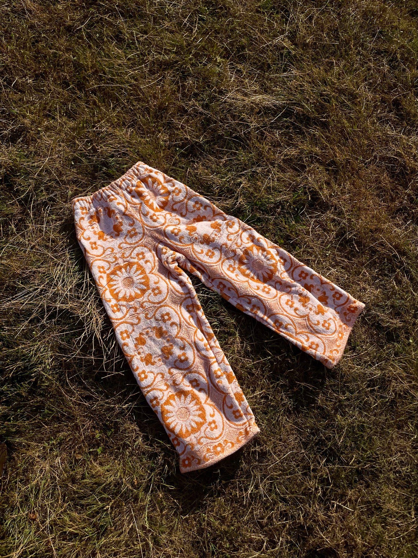 Frottee Pants nostalgic flowers / XS/S