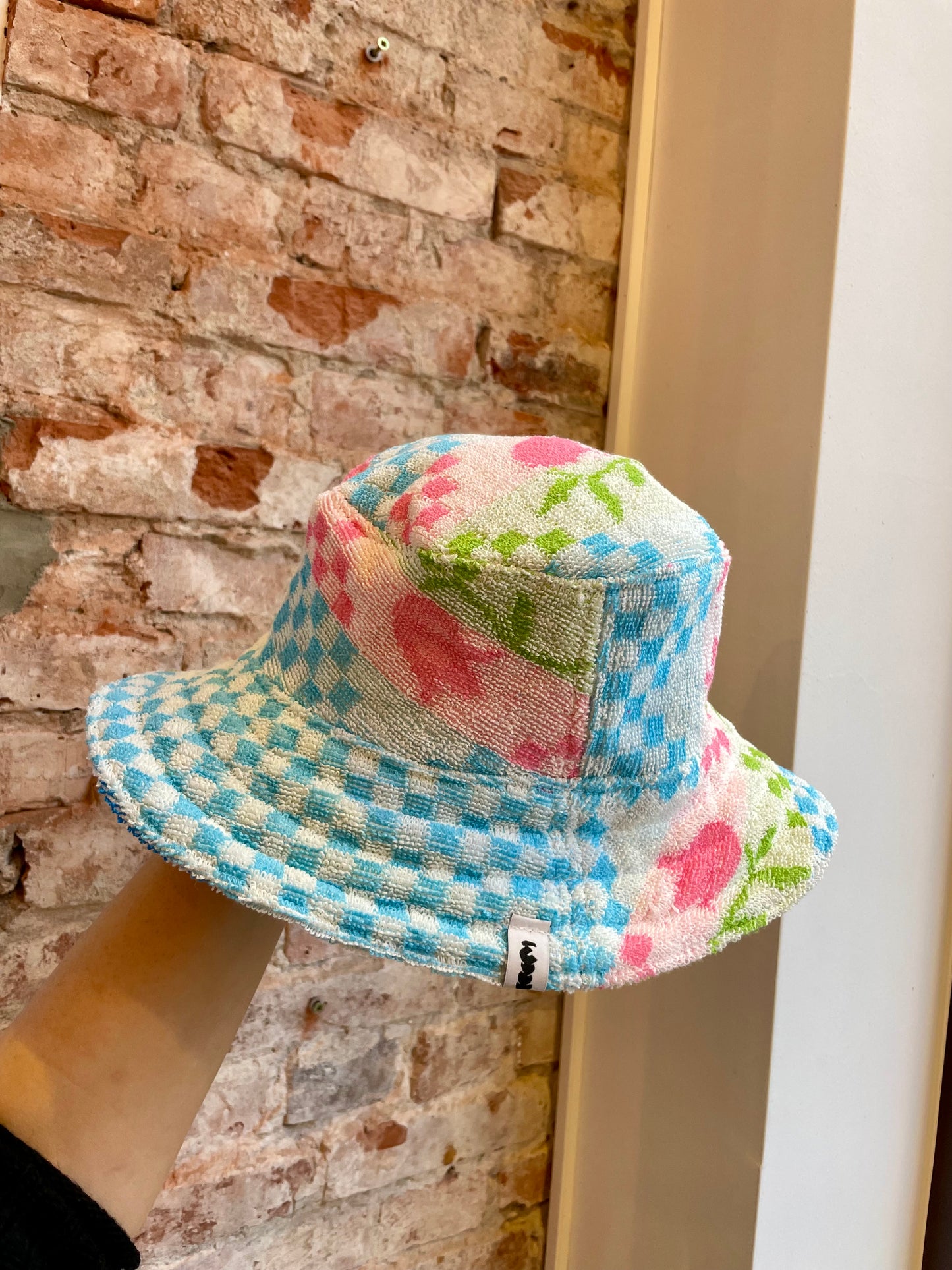 Reversible Bucket Hat spring chess / L