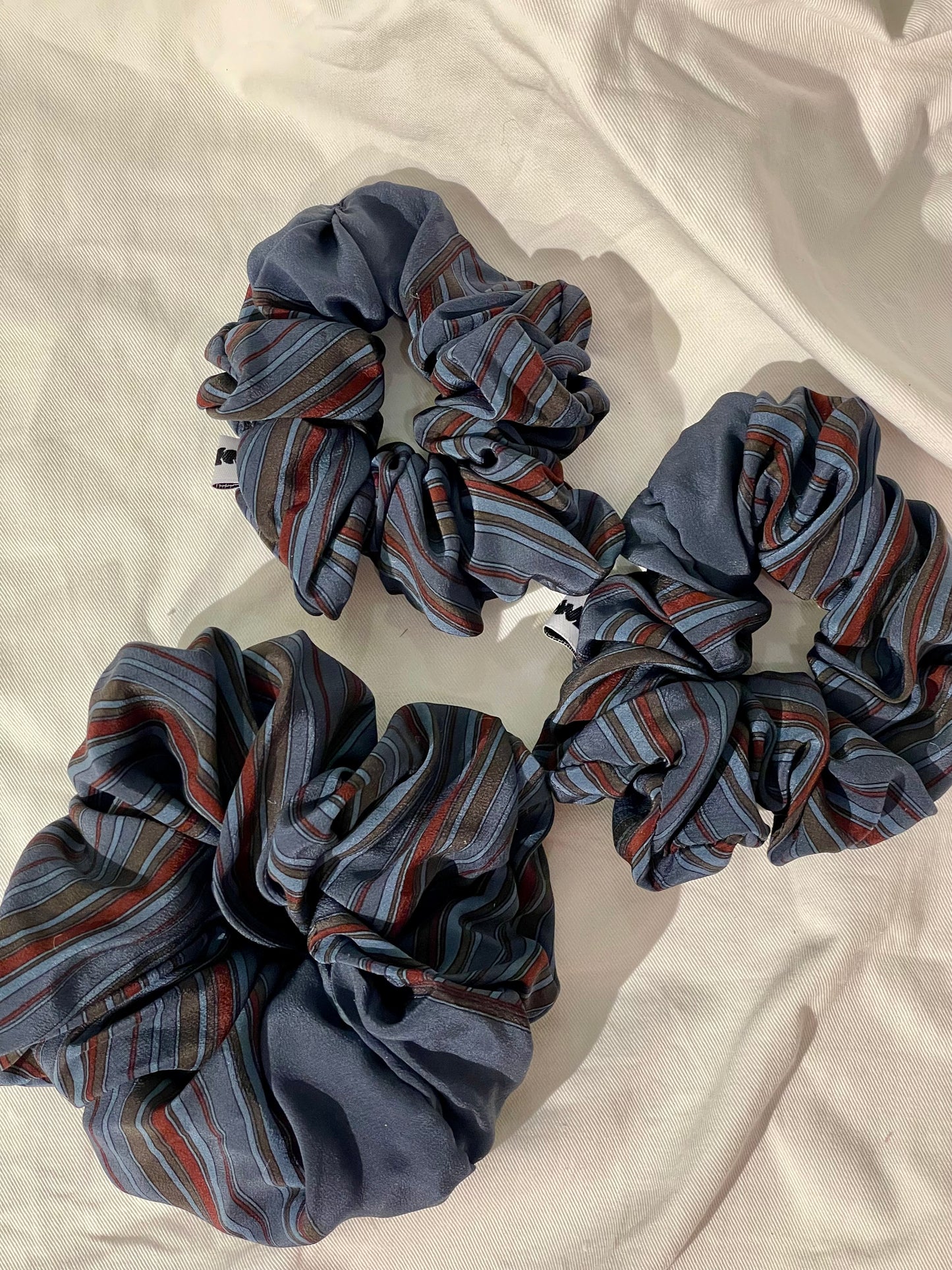 Scrunchie business blue