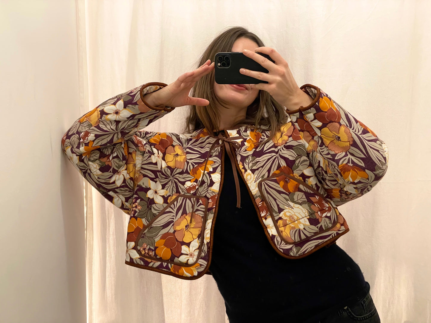 Jacke Emmi 70s flower / S-XL