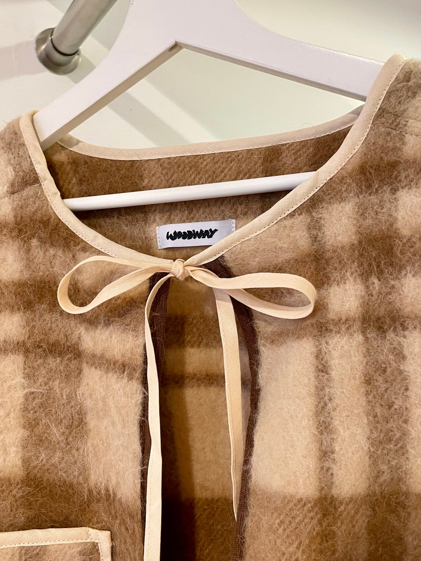 Jacke Emmi Long soft camel / S-XL