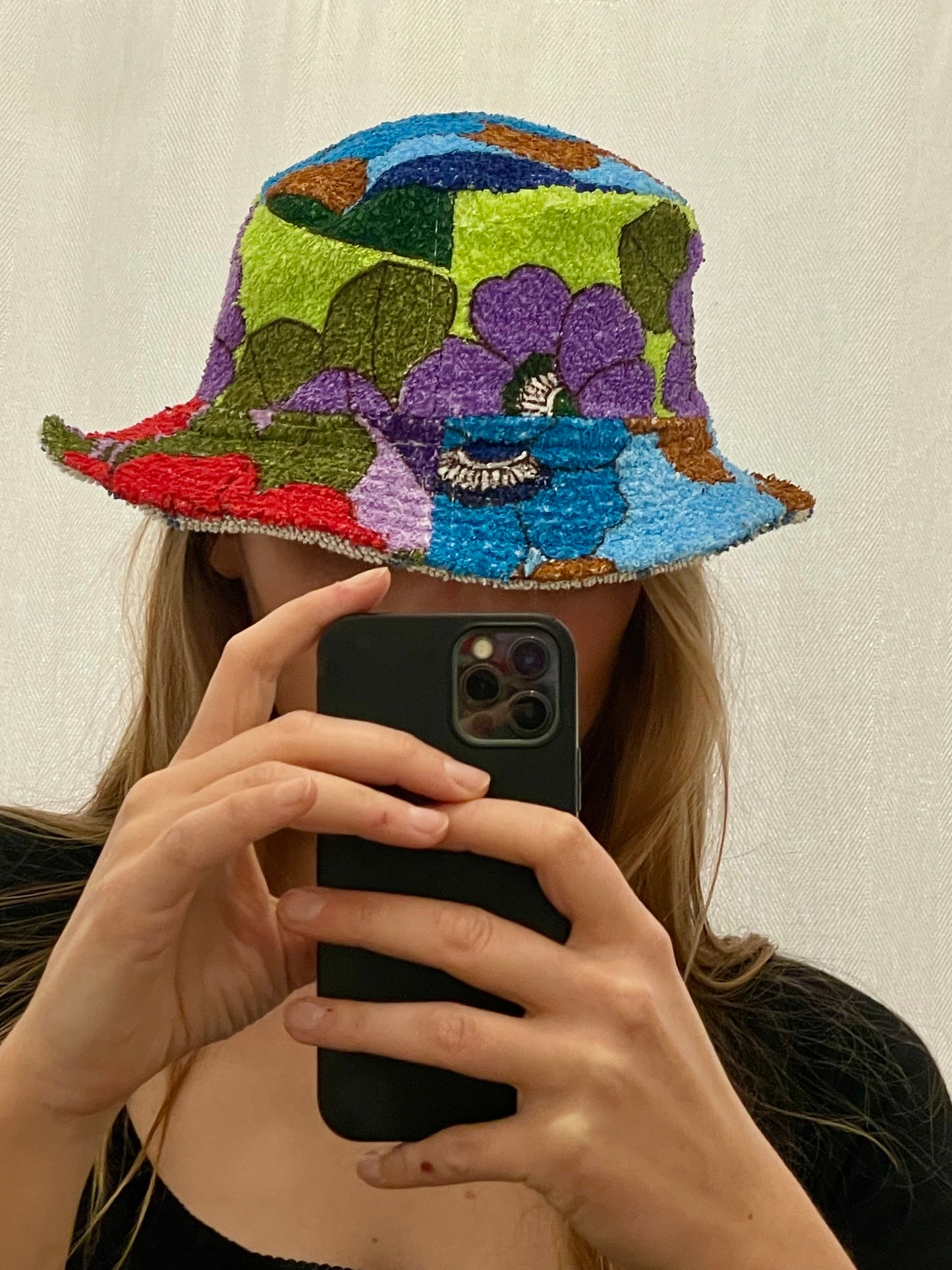 Reversible Bucket Hat comic flower