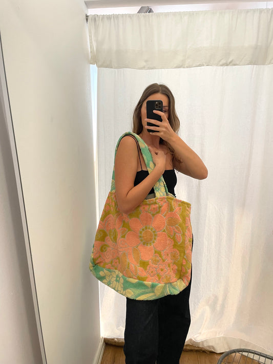 XXL Beach Bag pastell flower