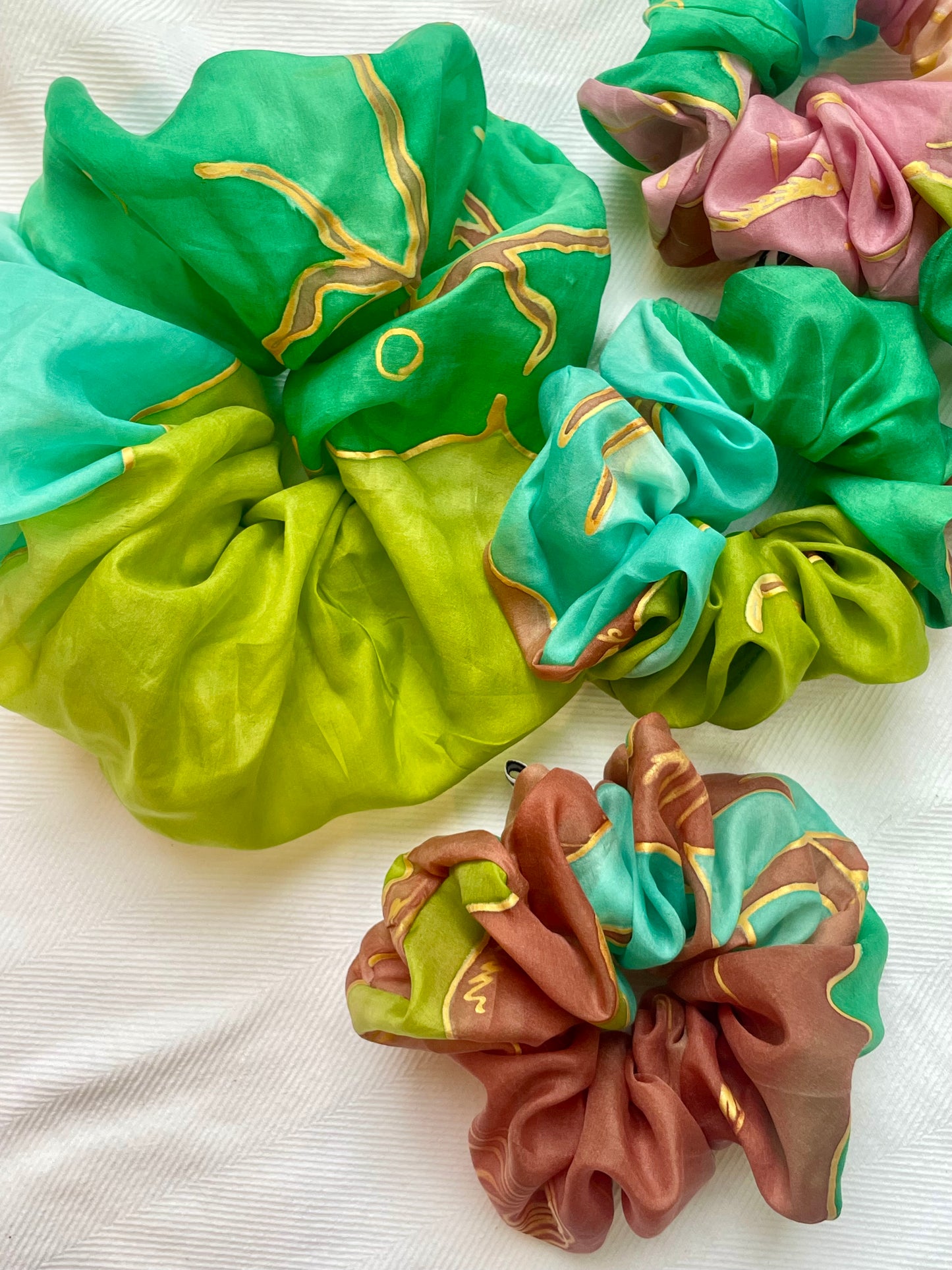 Silk Scrunchie spring palette