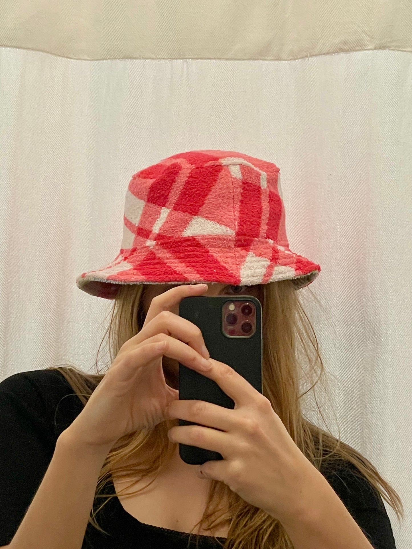 Reversible Bucket Hat patchwork flower
